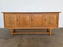 Mid-Century-Modern, niedriges Sideboard aus Eiche, dänischer Tischler, 1960er Jahre