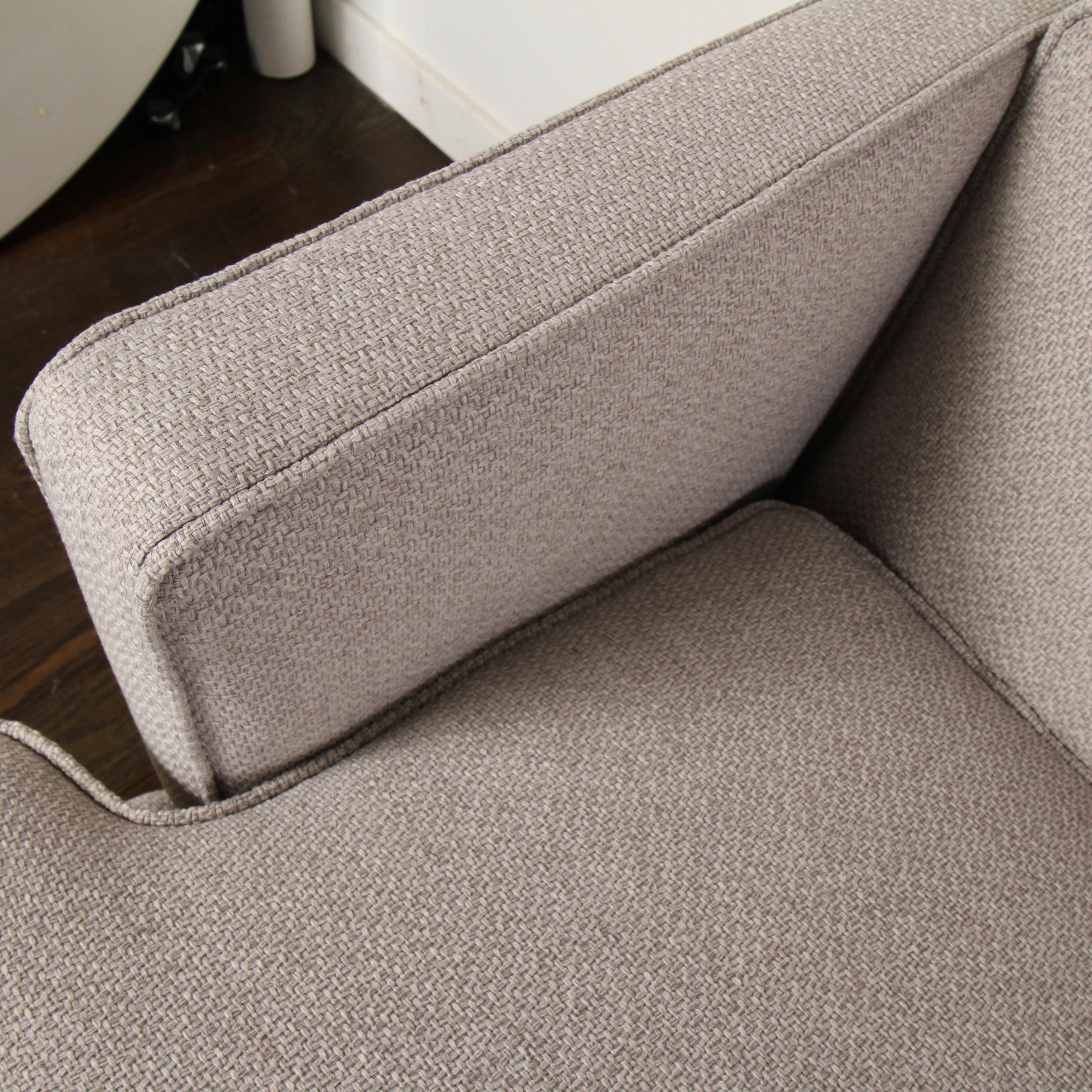 Fabric Mid-Century Modern Low Sofa