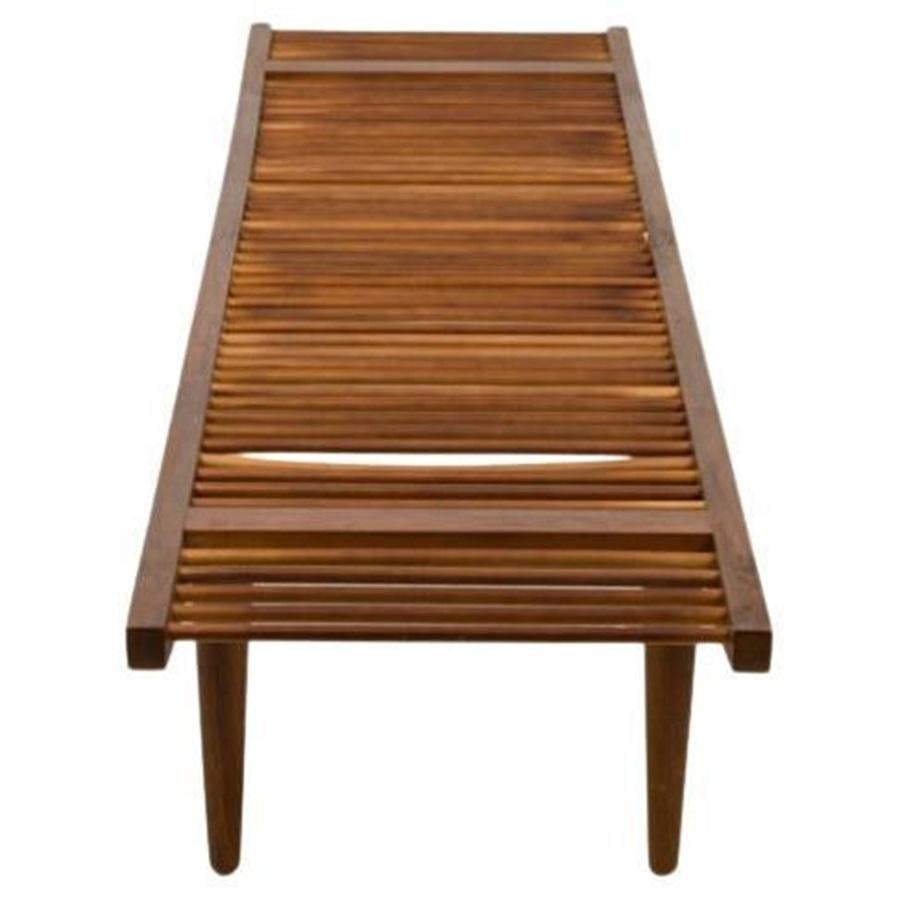 Américain Banc à fuseau bas en noyer de The Moderns Moderns par Milo Baughman en vente
