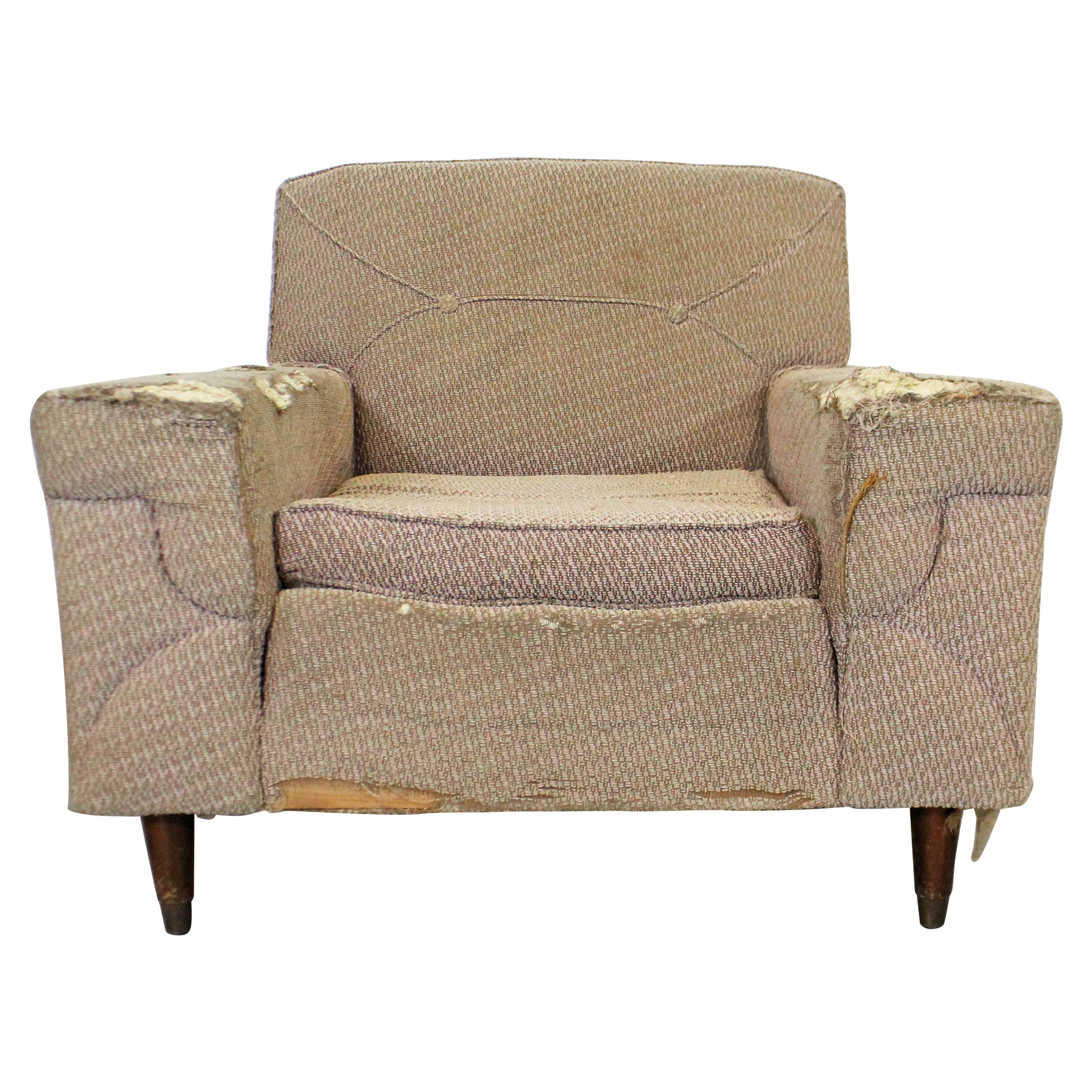 Mid-Century Modern Low Wide Kroehler Lounge Club Chair