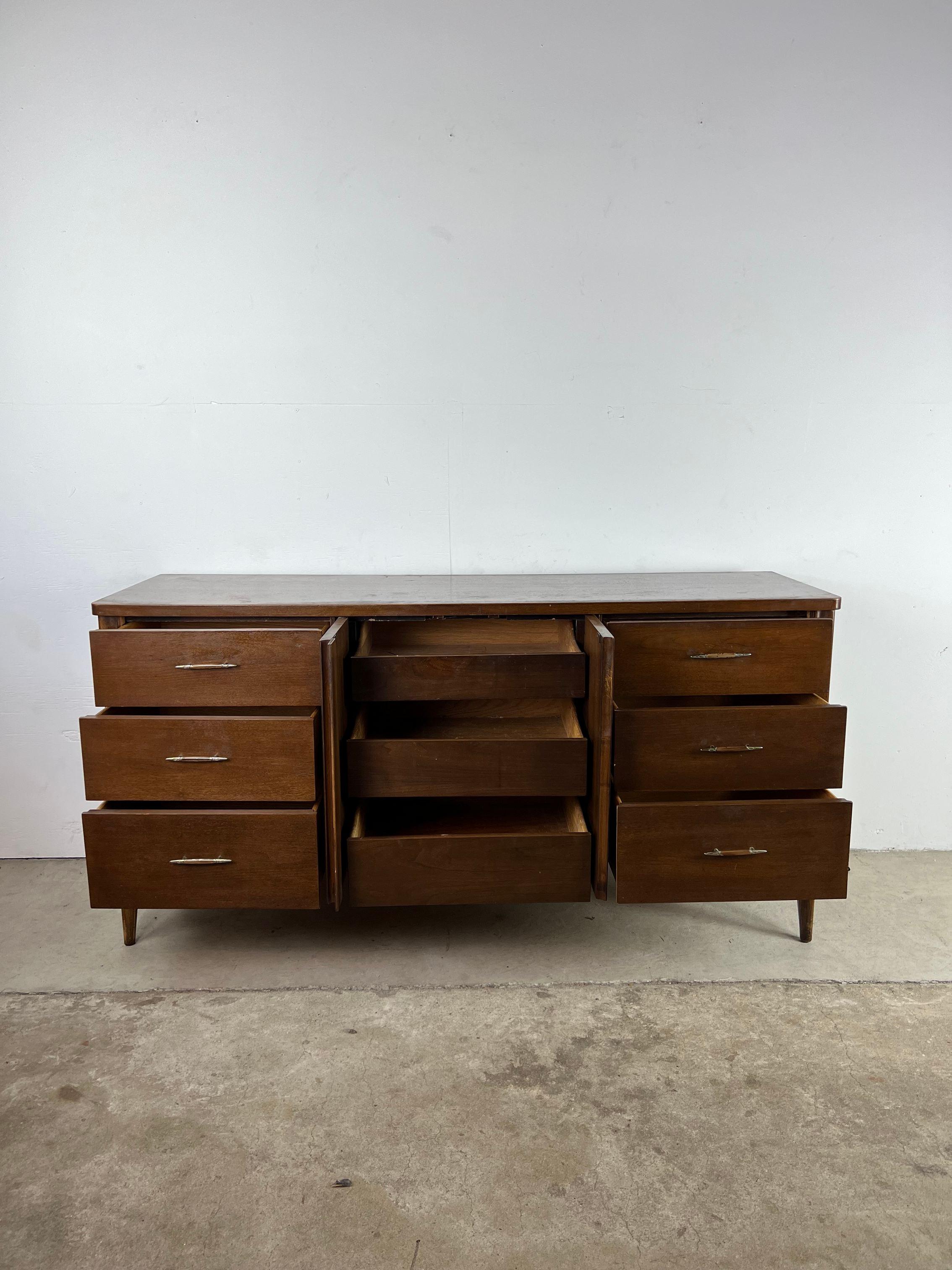 American Mid-Century Modern Lowboy Dresser from Saga Series by Broyhill