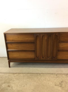 Mid Century Modern Lowboy Dresser with 9 Drawers