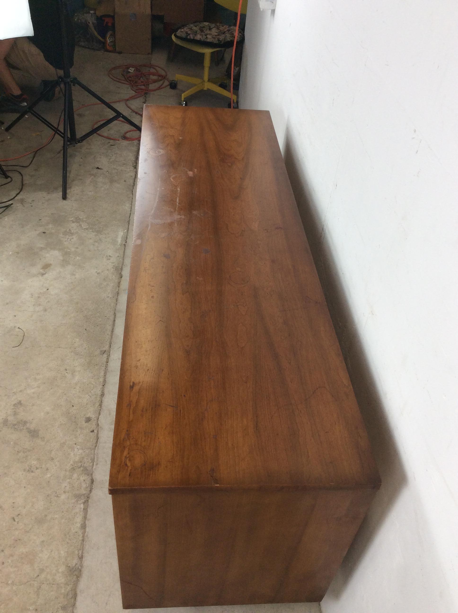 XX secolo Comò Lowboy moderno del Mid Century con 9 cassetti in vendita