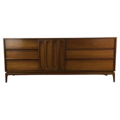 Mid Century Modern Lowboy Dresser with 9 Drawers