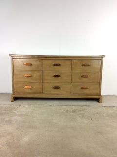 Mid Century Modern Lowboy Dresser with Mirror by Drexel