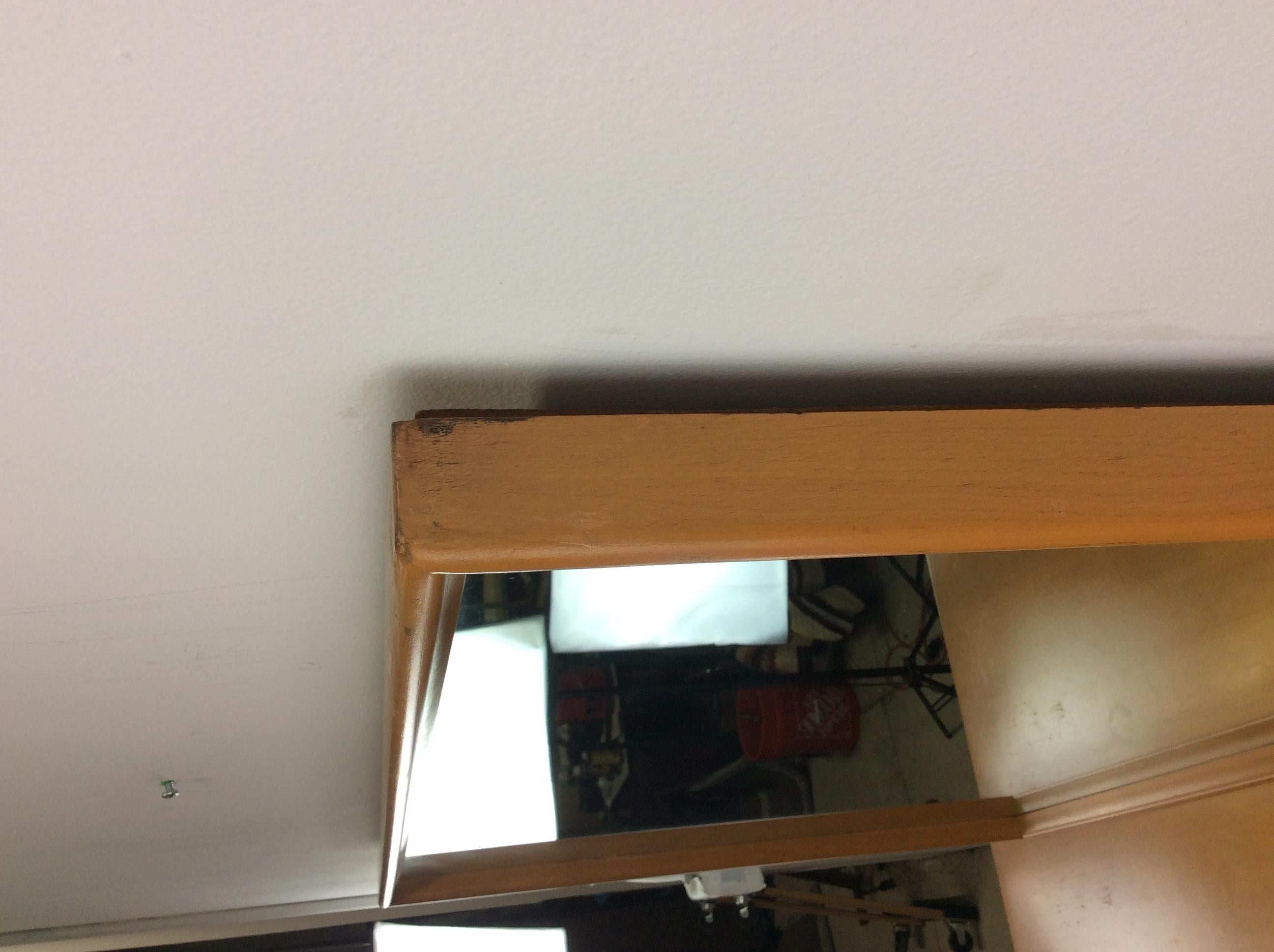Mid Century Modern Lowboy Dresser with Mirror by Heywood Wakefield For Sale 6