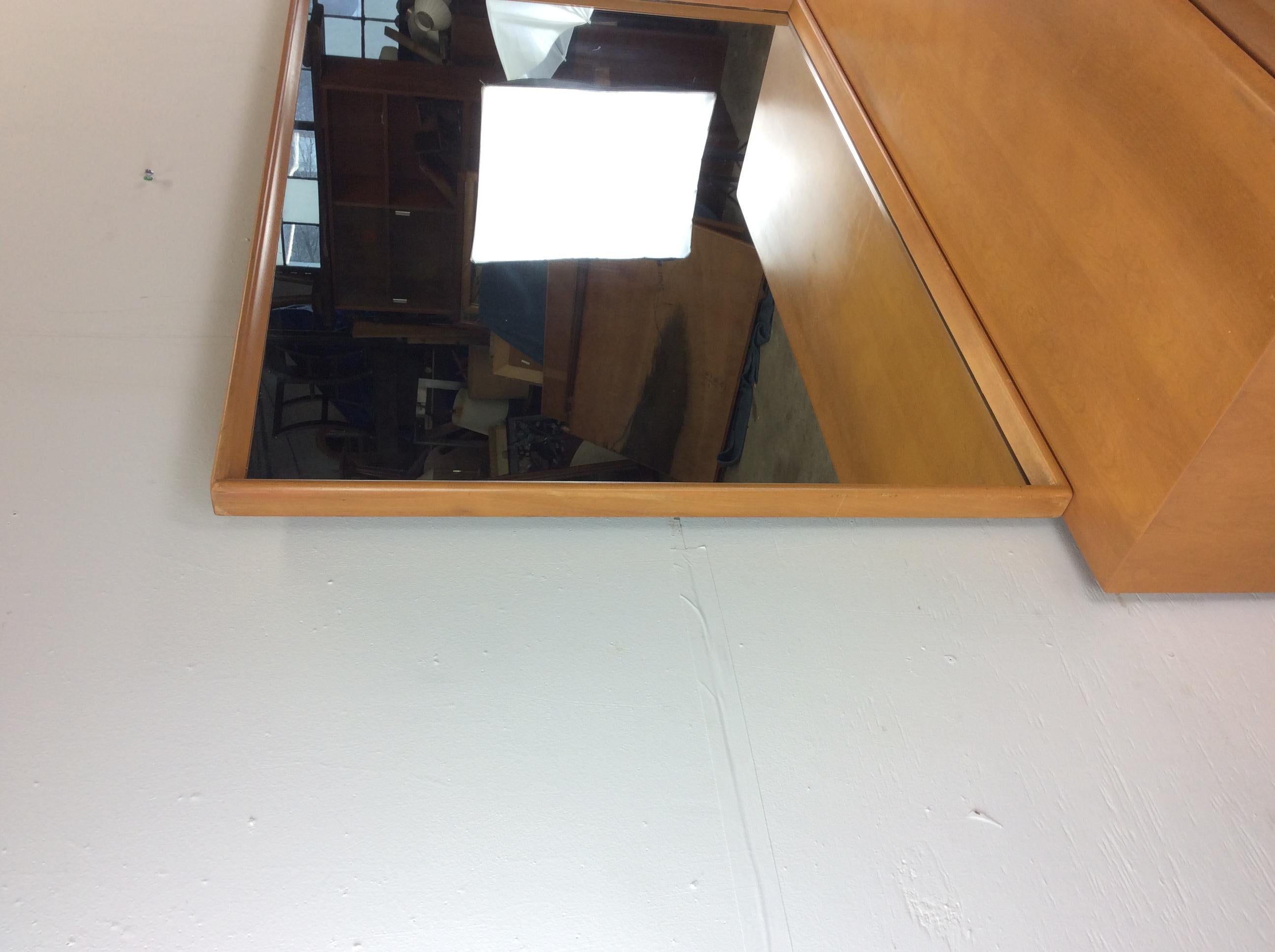 Mid Century Modern Lowboy Dresser with Mirror by Heywood Wakefield For Sale 8