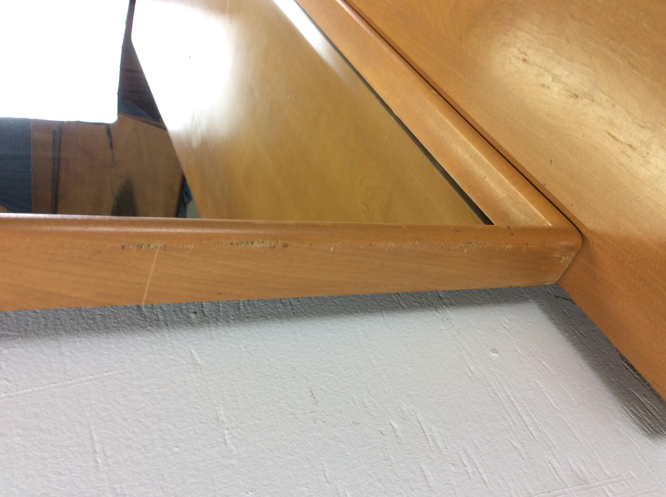 Mid Century Modern Lowboy Dresser with Mirror by Heywood Wakefield For Sale 9