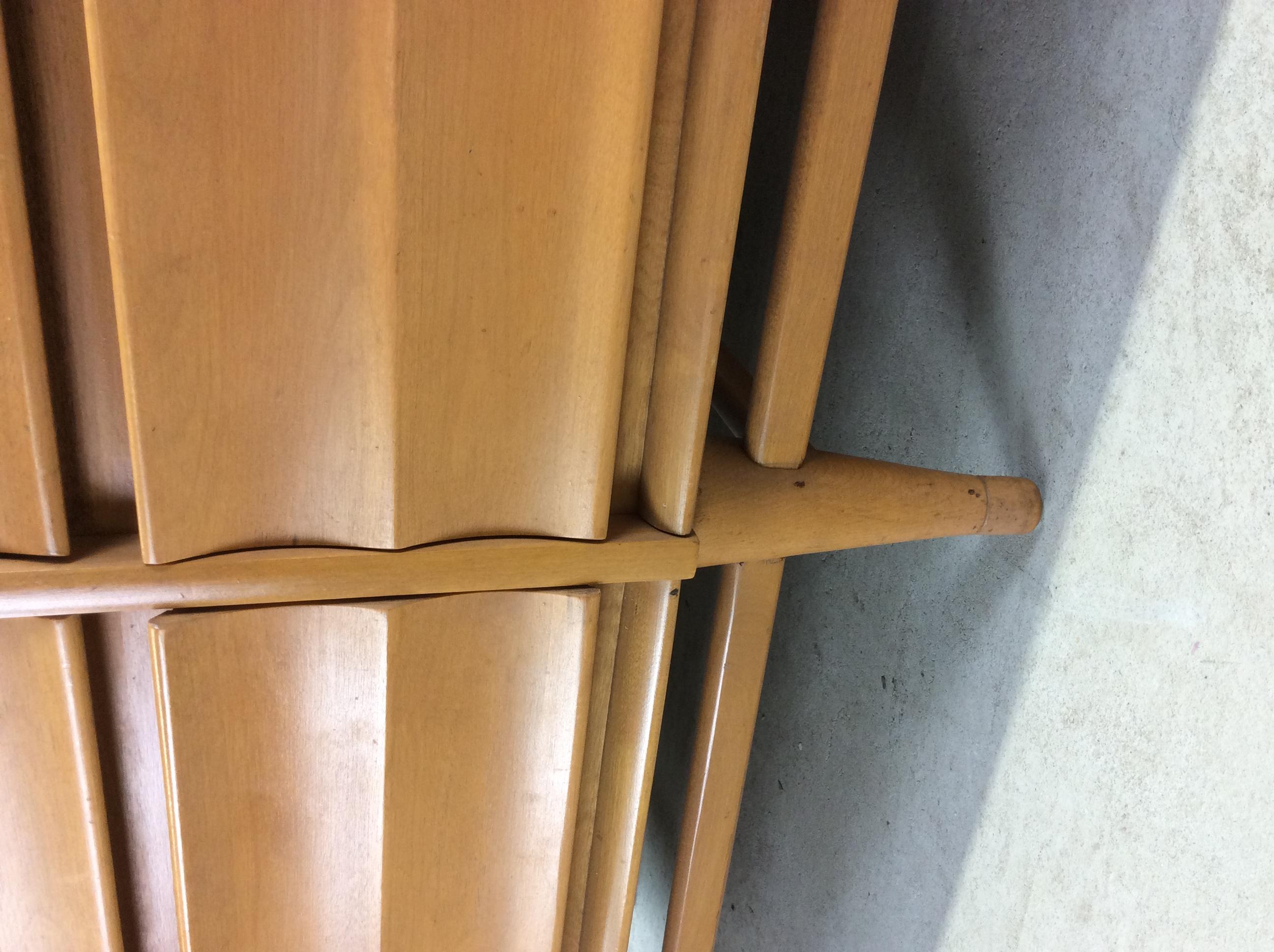 Mid Century Modern Lowboy Dresser with Mirror by Heywood Wakefield For Sale 12