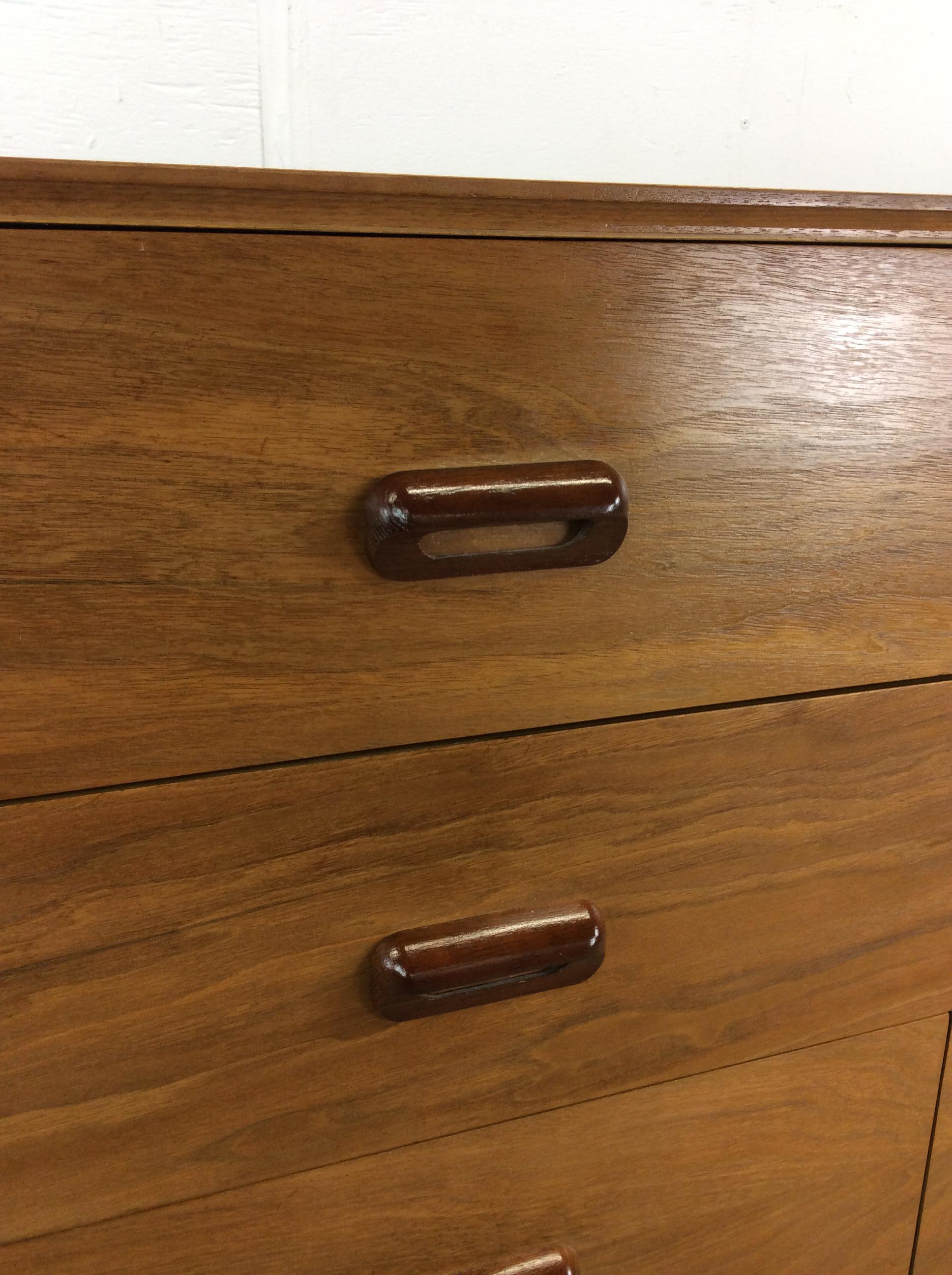 Mid Century Modern Lowboy Dresser with Tambour Door For Sale 3