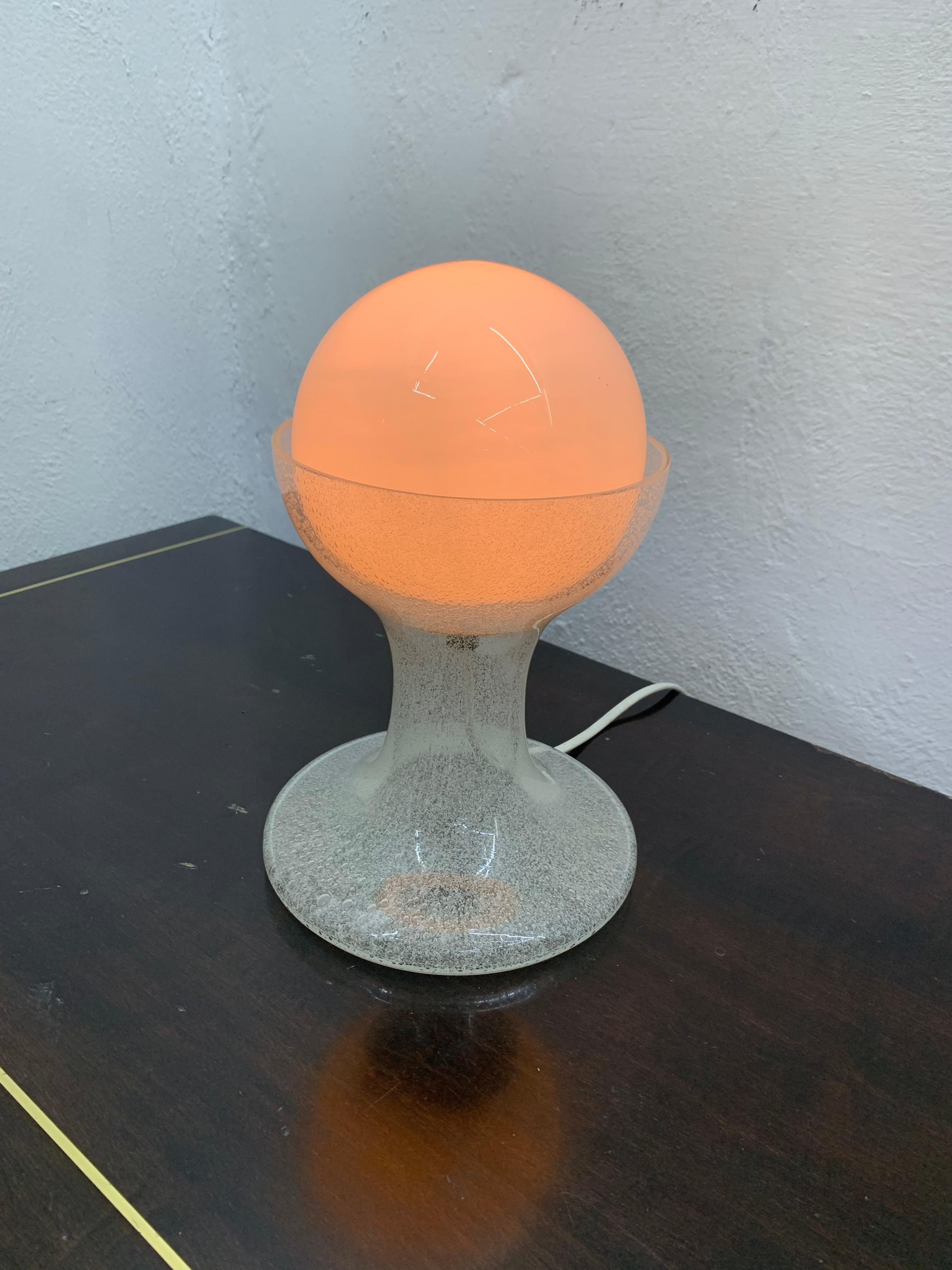 Murano Glass Mid-Century Modern  Table Lamp by Carlo Nason for Mazzega, 1970 For Sale