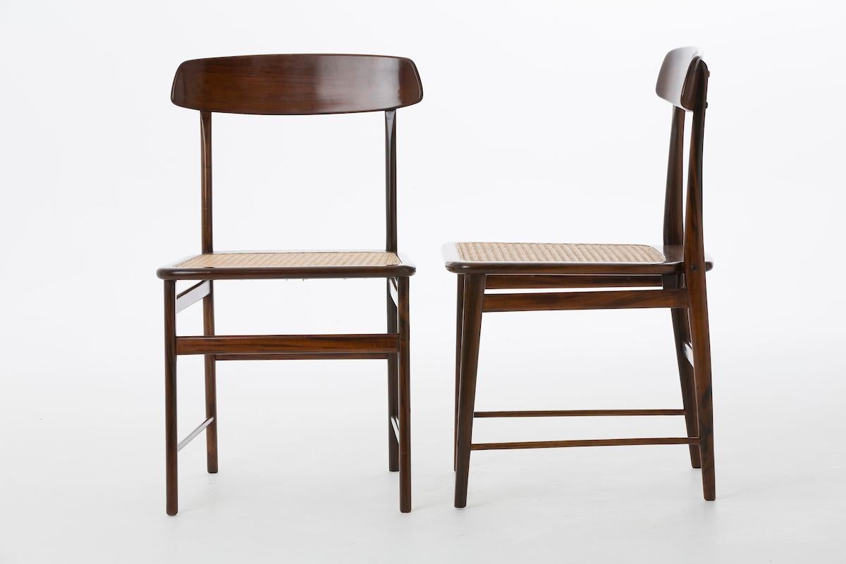 Brazilian Mid-Century Modern Lucio Costa Hardwood Chair by the Designer Sergio Rodrigues