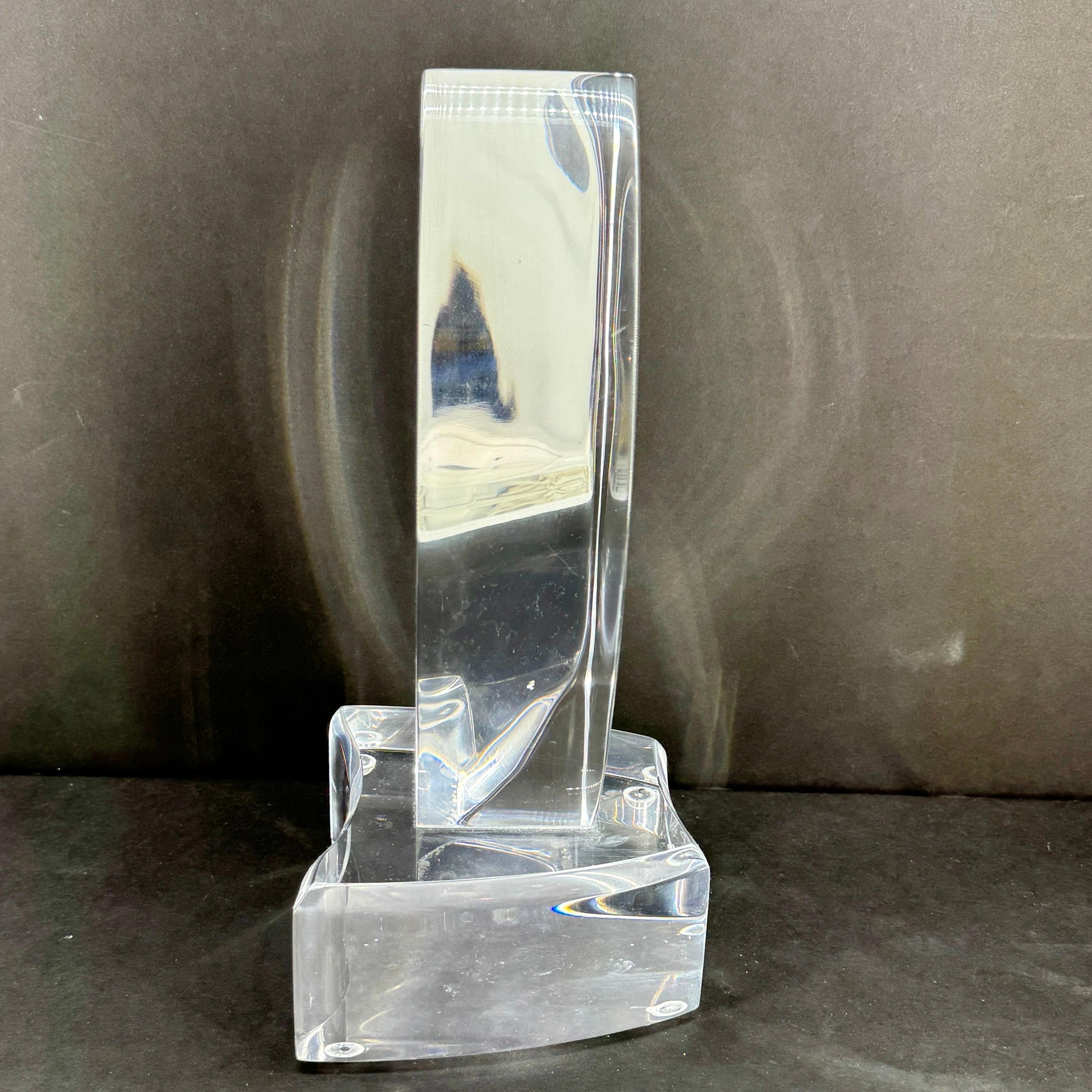 American Mid-Century Modern Lucite Abstract Table Sculpture  For Sale