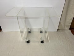 Mid-Century Modern Lucite Stand or Cart