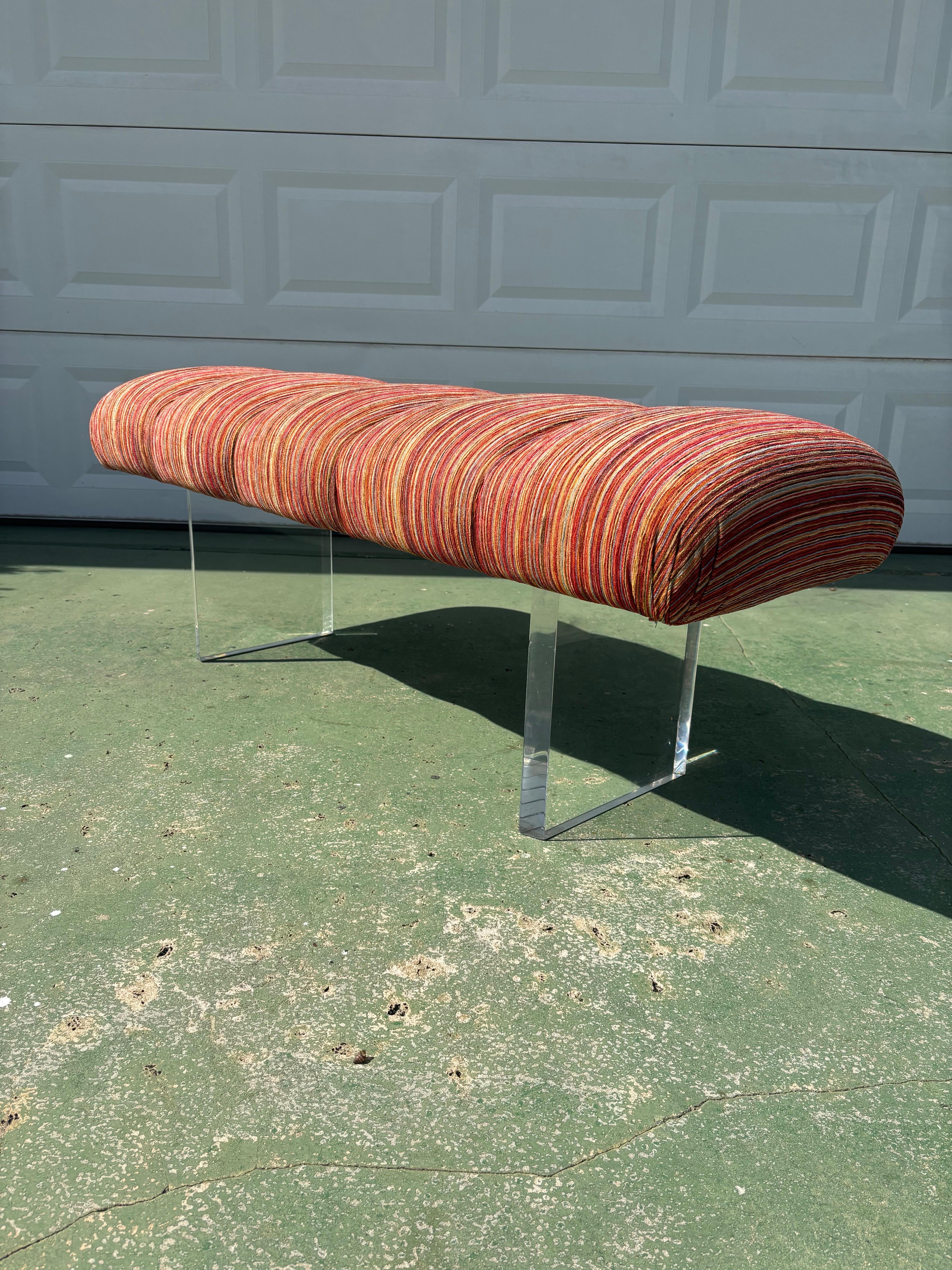 Banco Nube Lucite Mid Century Modern en venta 1