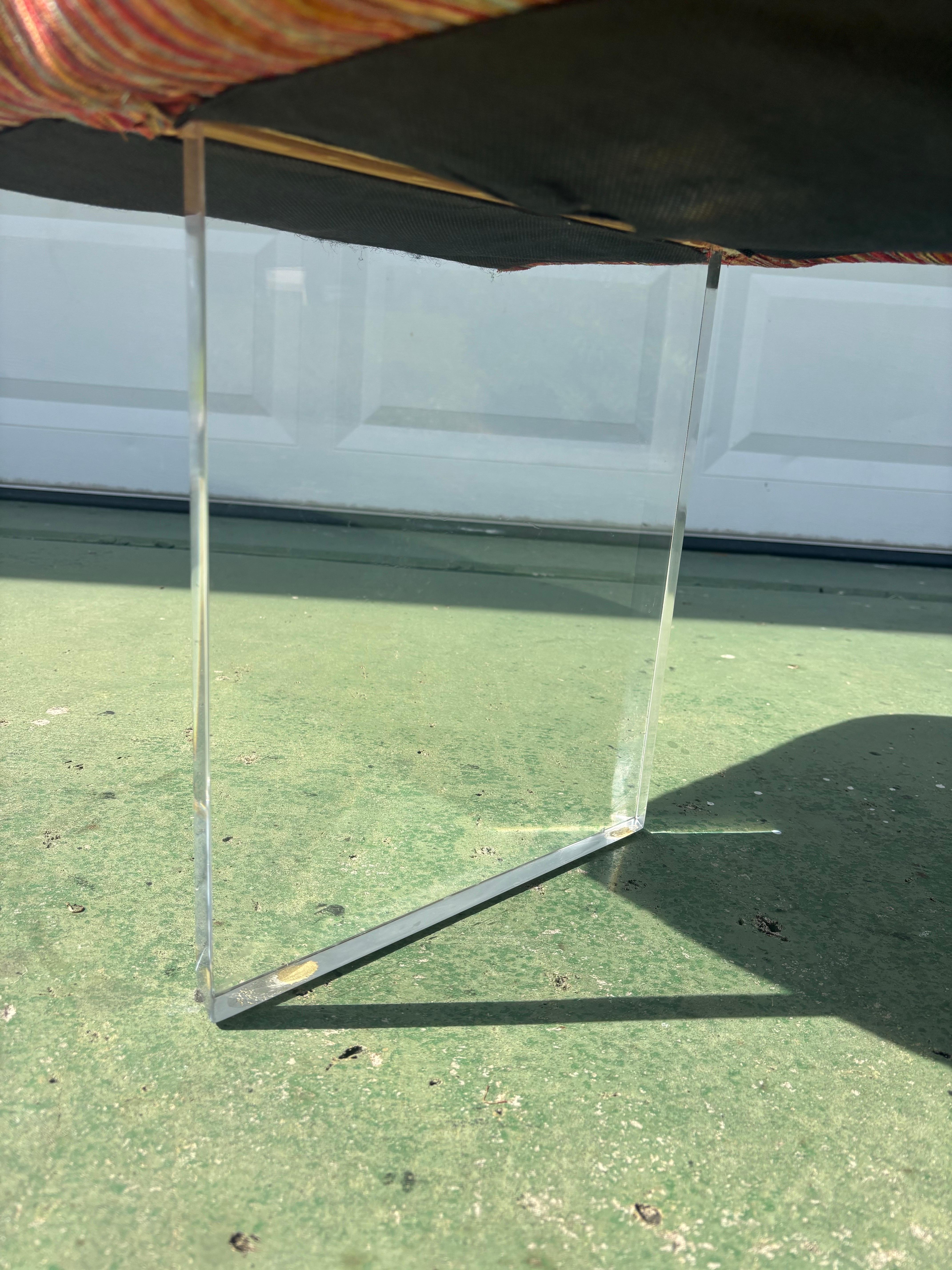 Banco Nube Lucite Mid Century Modern en venta 2