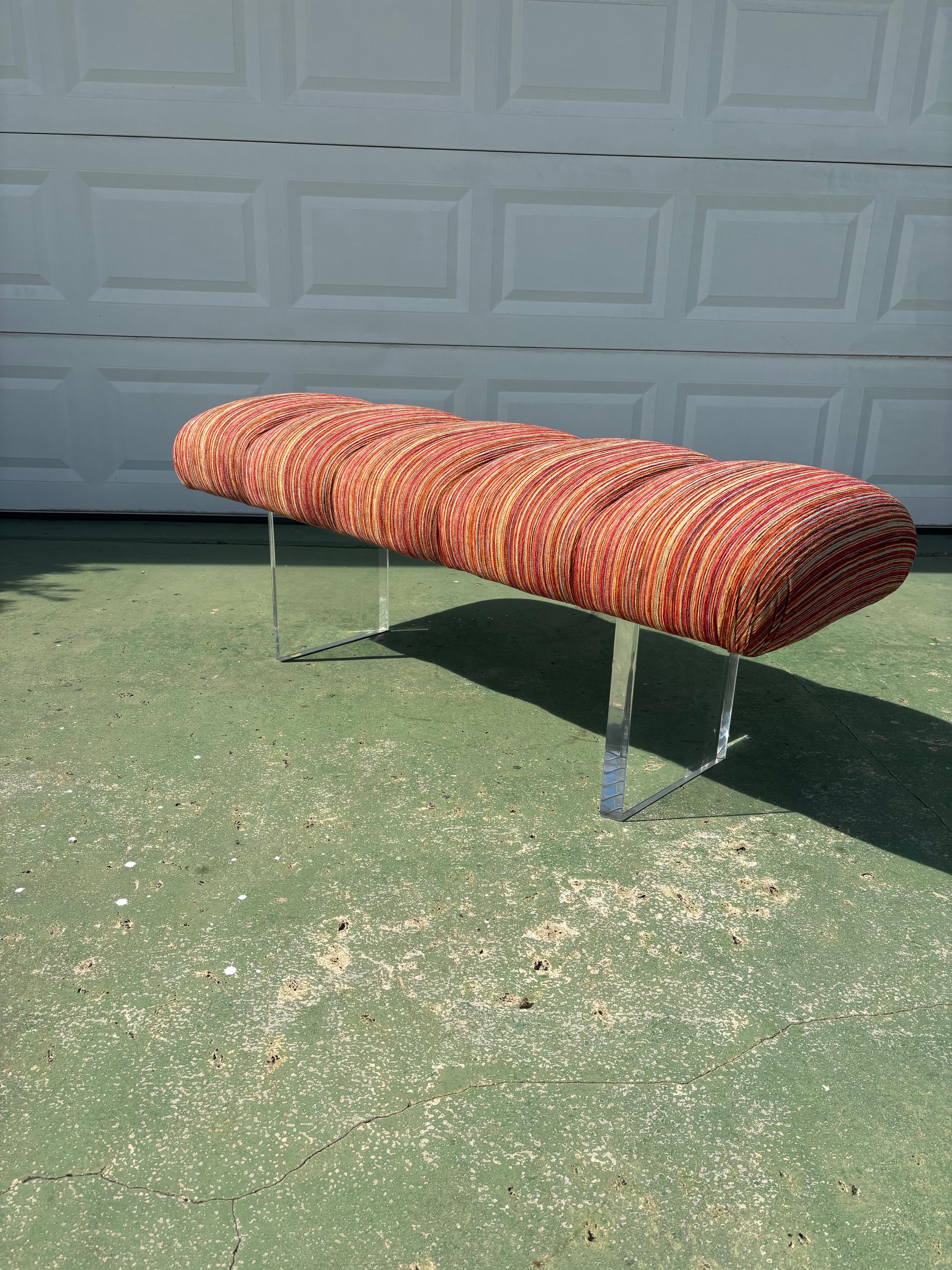 Banco Nube Lucite Mid Century Modern en venta 3