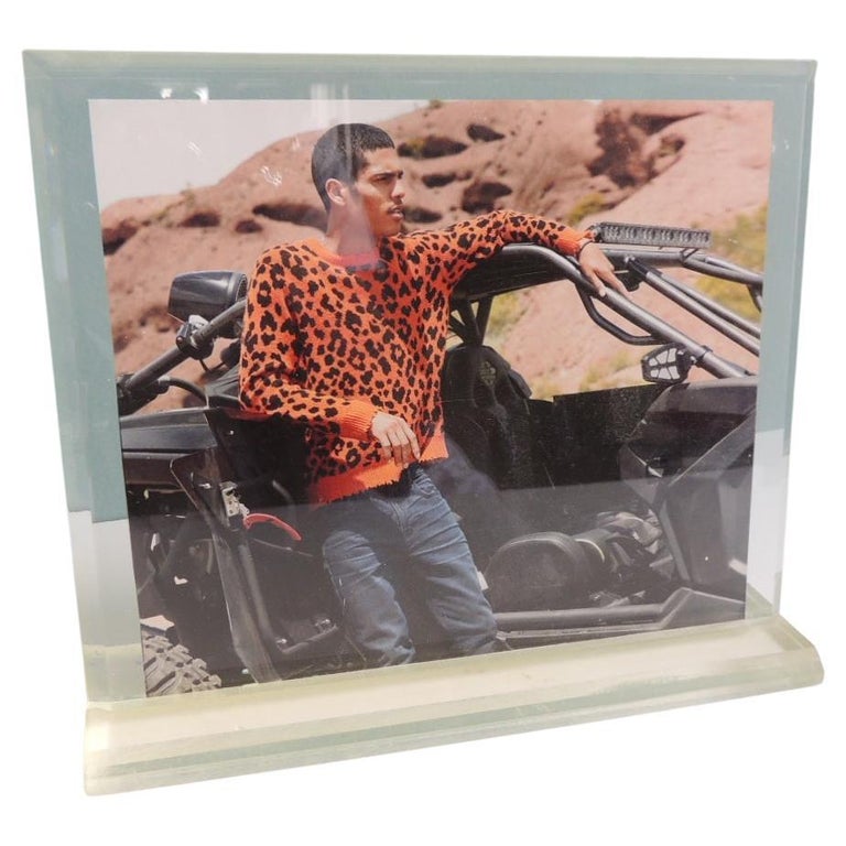 MidCentury Modern Lucite Decorative Picture Frame For Sale at 1stDibs