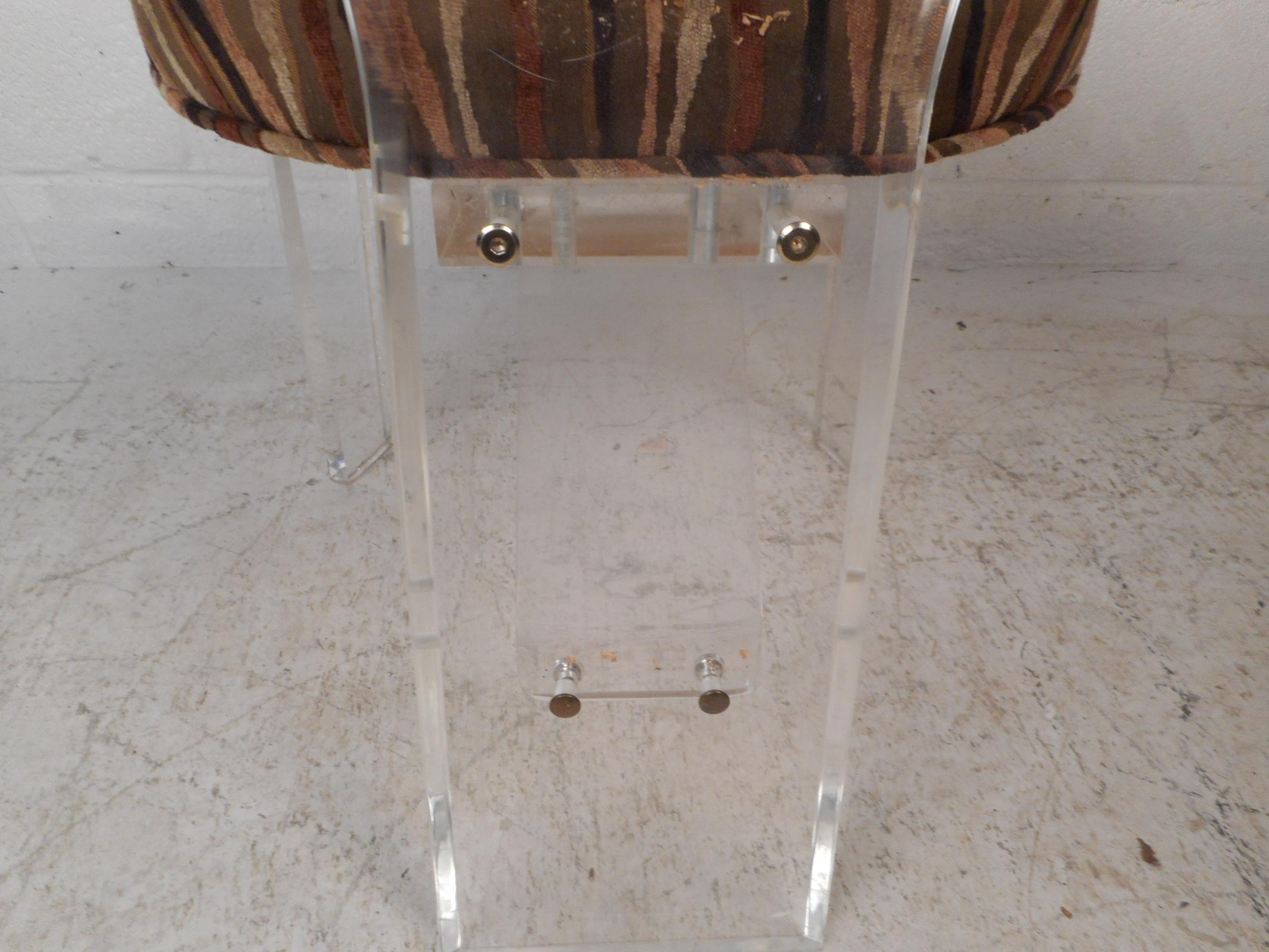Mid-Century Modern Lucite Dining Set 8