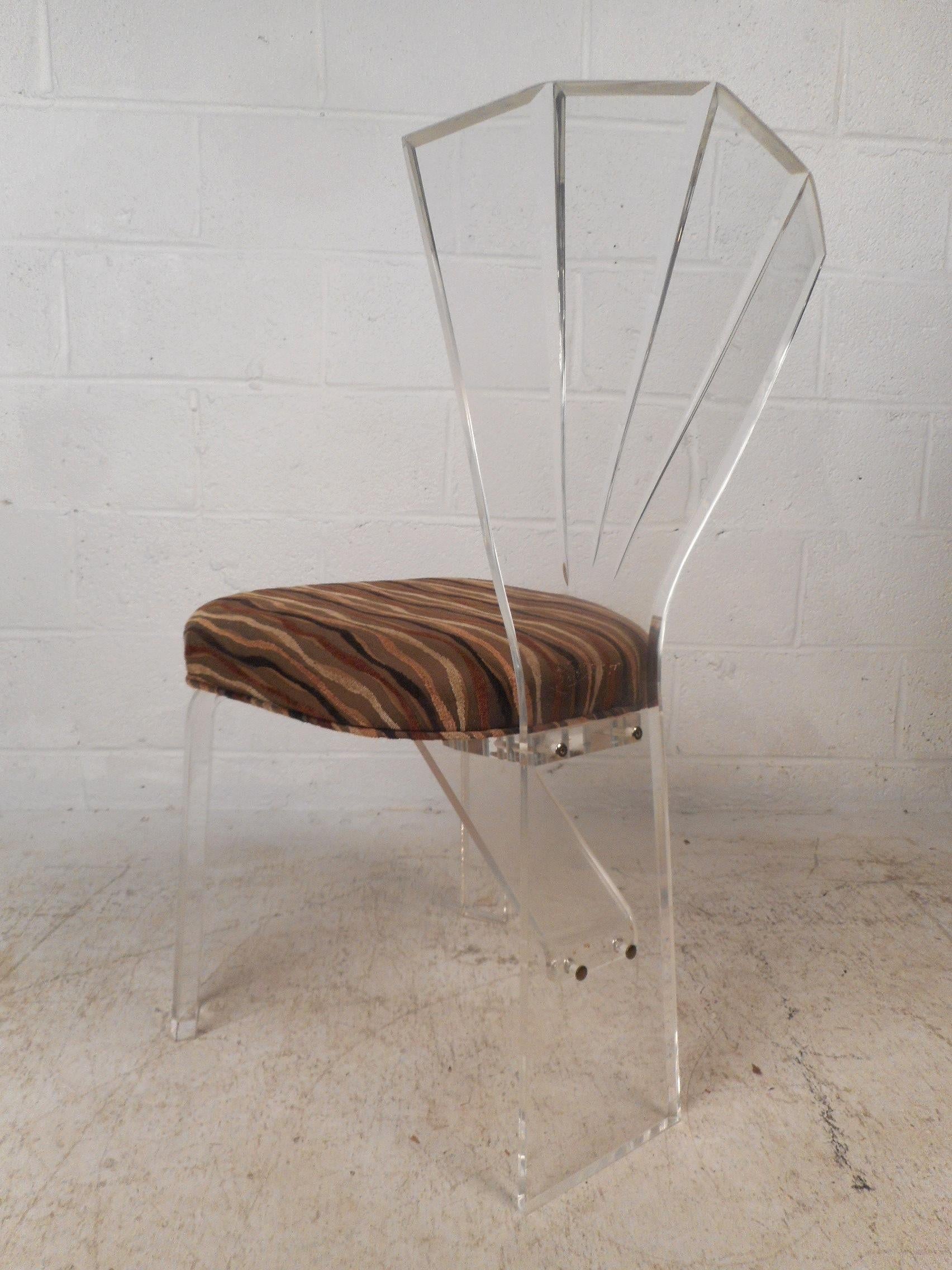 Mid-Century Modern Lucite Dining Set 2
