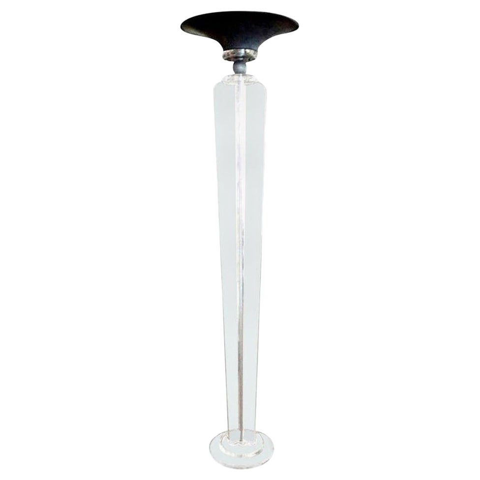 Mid-Century Modern Lucite Floor Lamp or Torchiere