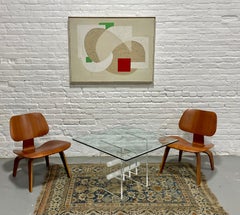 Mid Century Modern Lucite & Glass Coffee / Side Table, c. 1970s