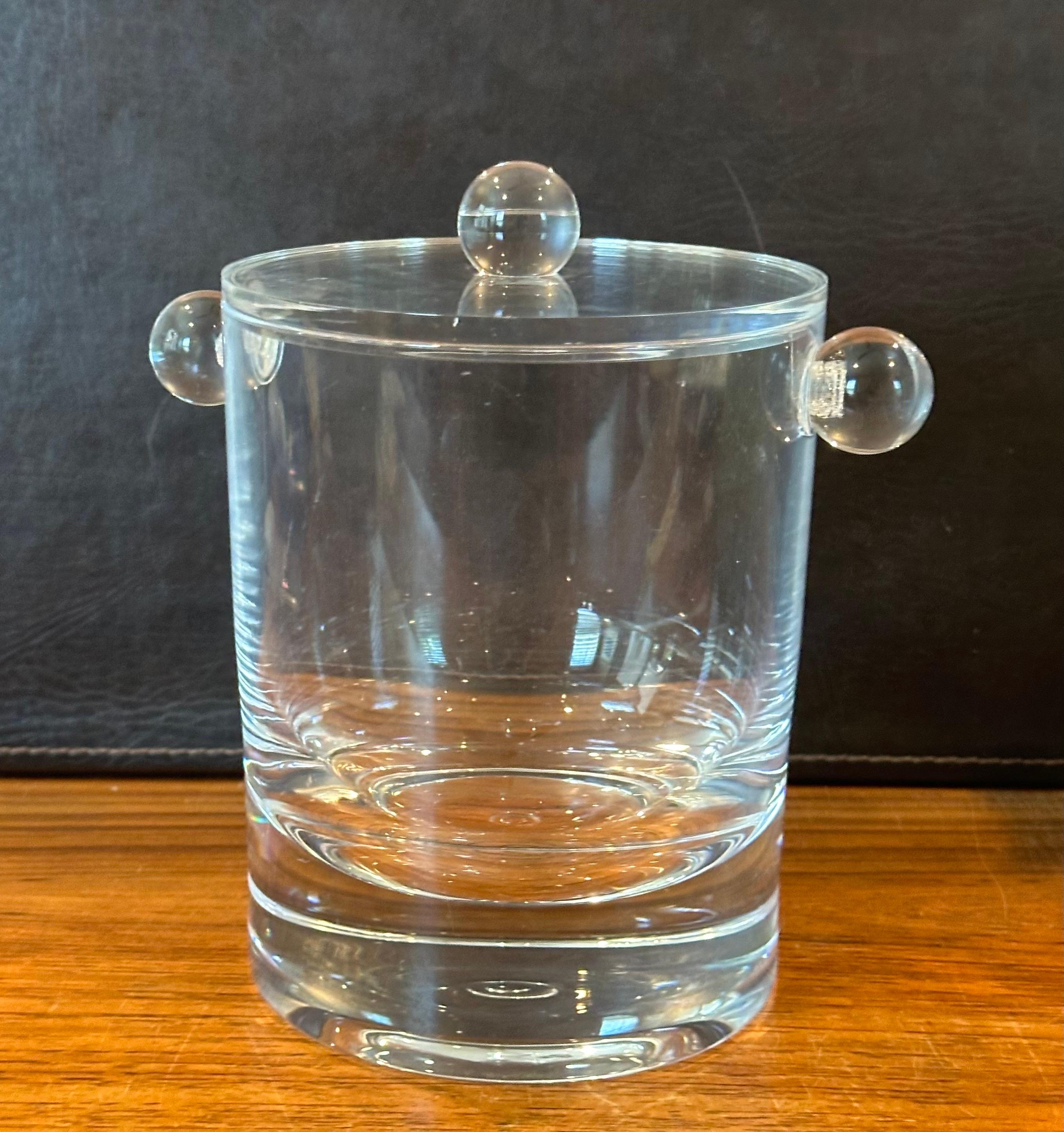 North American Mid-Century Modern Lucite Ice Bucket  For Sale
