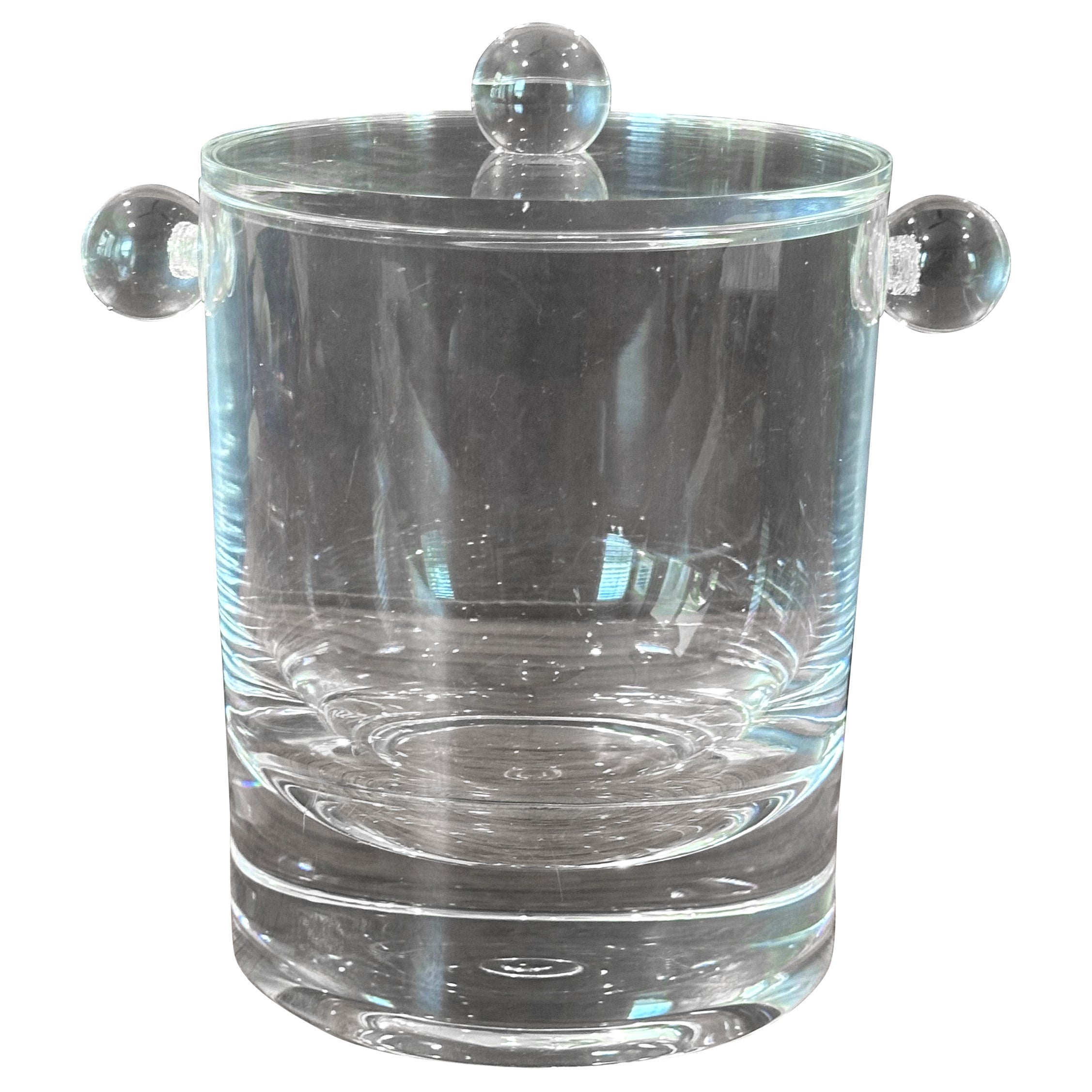 Mid-Century Modern Lucite Ice Bucket
