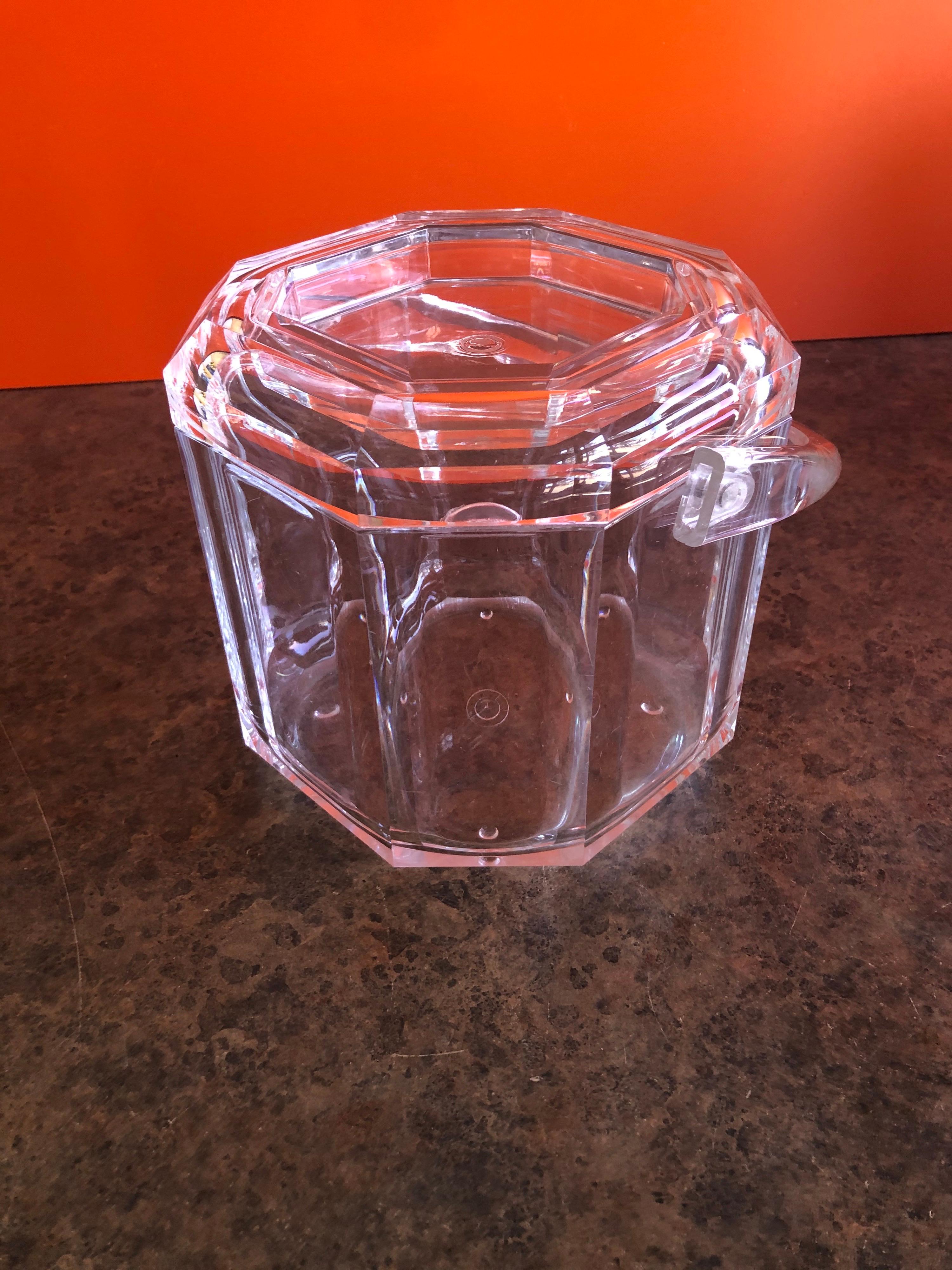 vintage lucite ice bucket