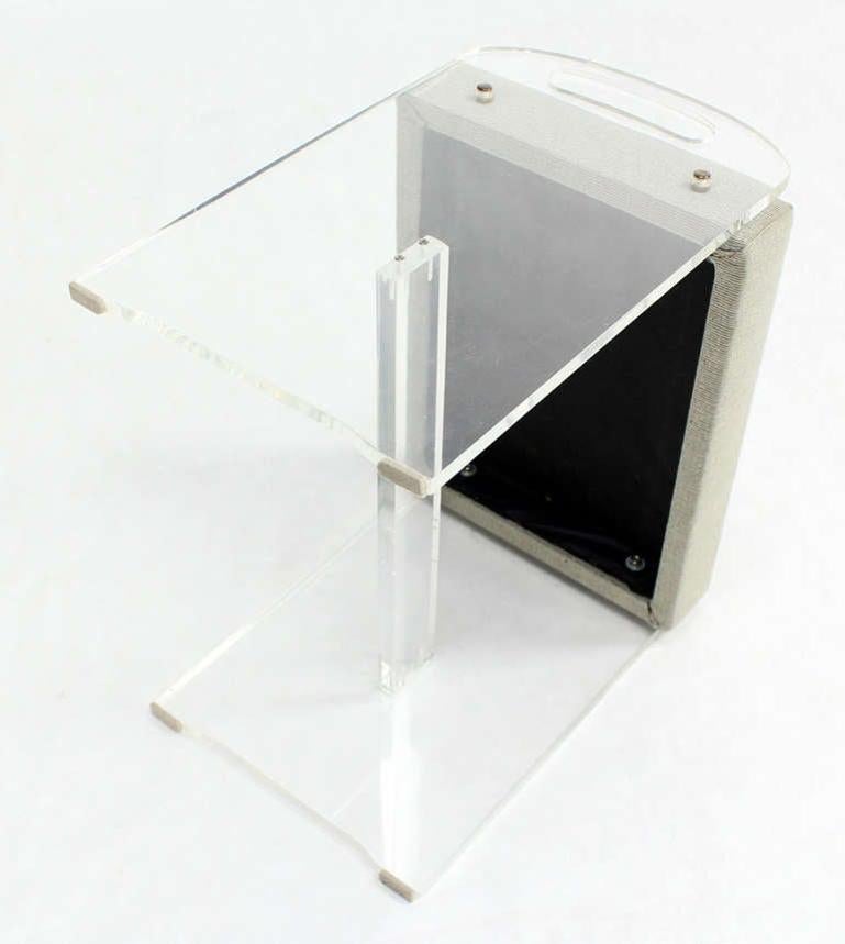 Mid-Century Modern Lucite Piano Window Bench New Upholstery MINT! im Zustand „Gut“ im Angebot in Rockaway, NJ