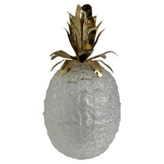 Secchiello per il ghiaccio a forma di ananas in lucite, vintage, Germania, anni '70