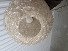 Mid-Century Modern Lucite Spaghetti Swag Pendant Light