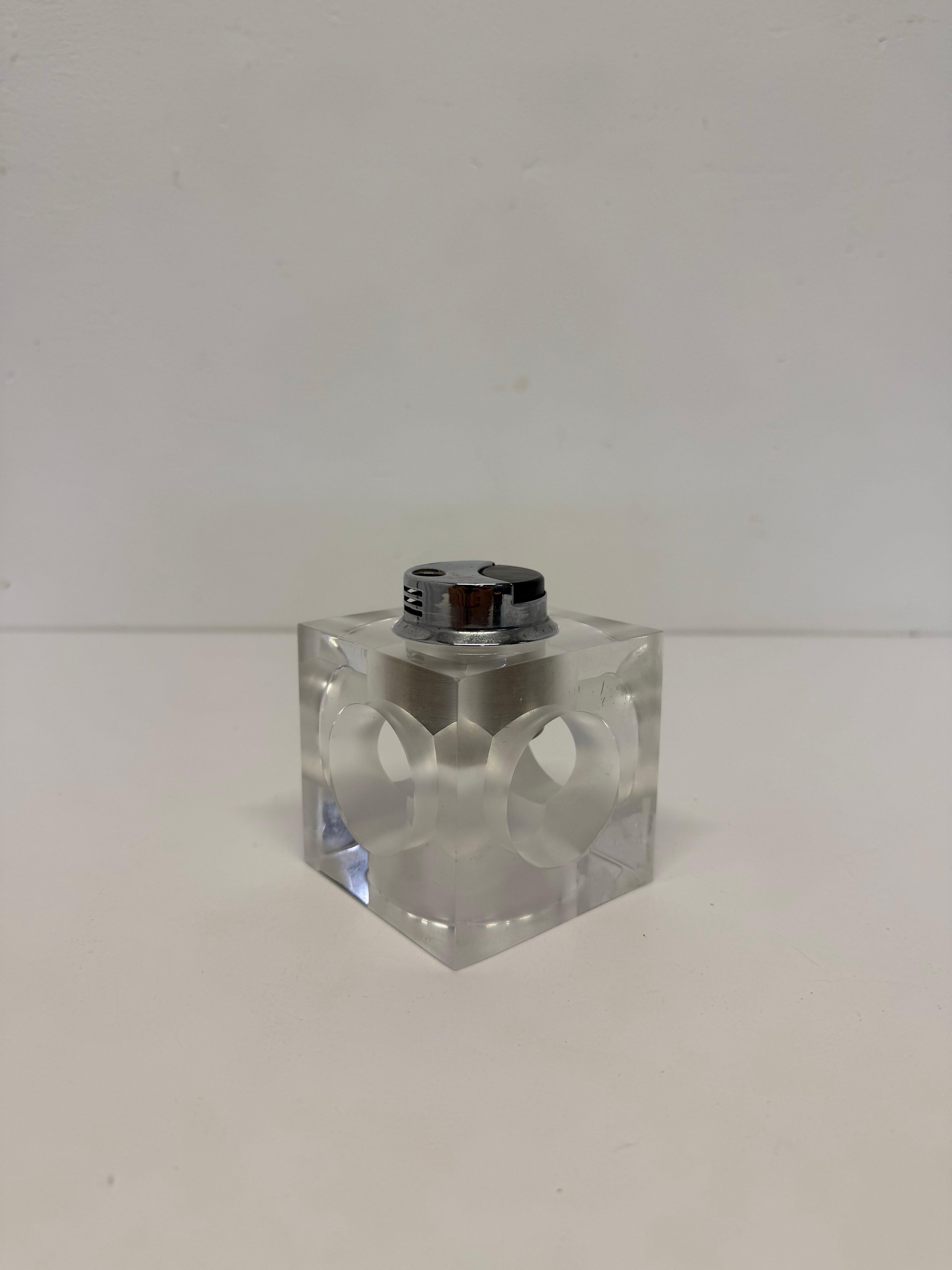 20ième siècle Lampe de table en lucite moderne du milieu du siècle dernier, Espagne, 1970 en vente