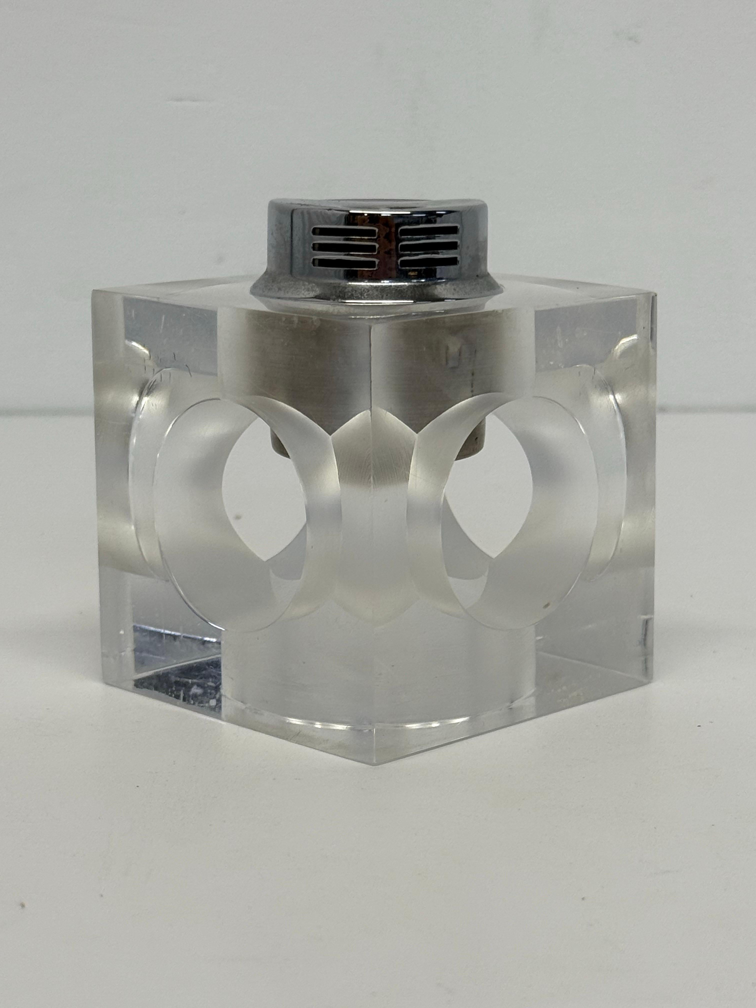 Lampe de table en lucite moderne du milieu du siècle dernier, Espagne, 1970 en vente 2