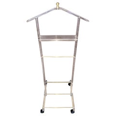 Retro Mid-Century Modern Lucite Valet Stand with Wheels