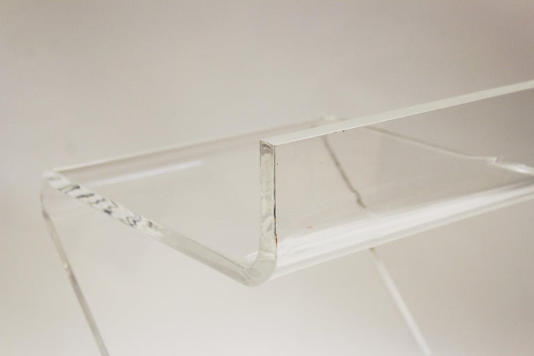 MidCentury Modern Lucite ZShaped Stool at 1stDibs