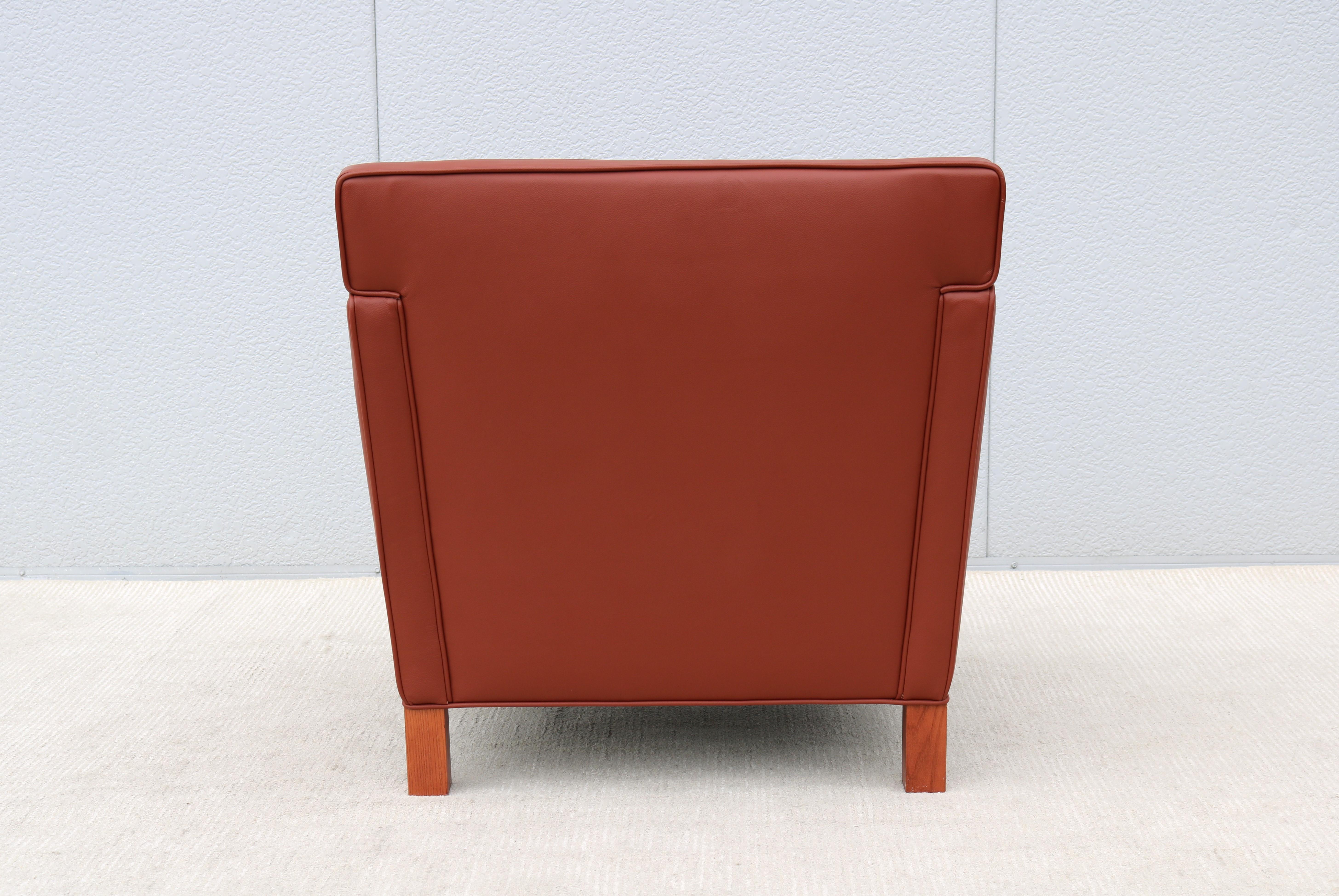 Mid-Century Modern Ludwig Mies van der Rohe für Knoll Krefeld Brown Lounge Chair im Angebot 4
