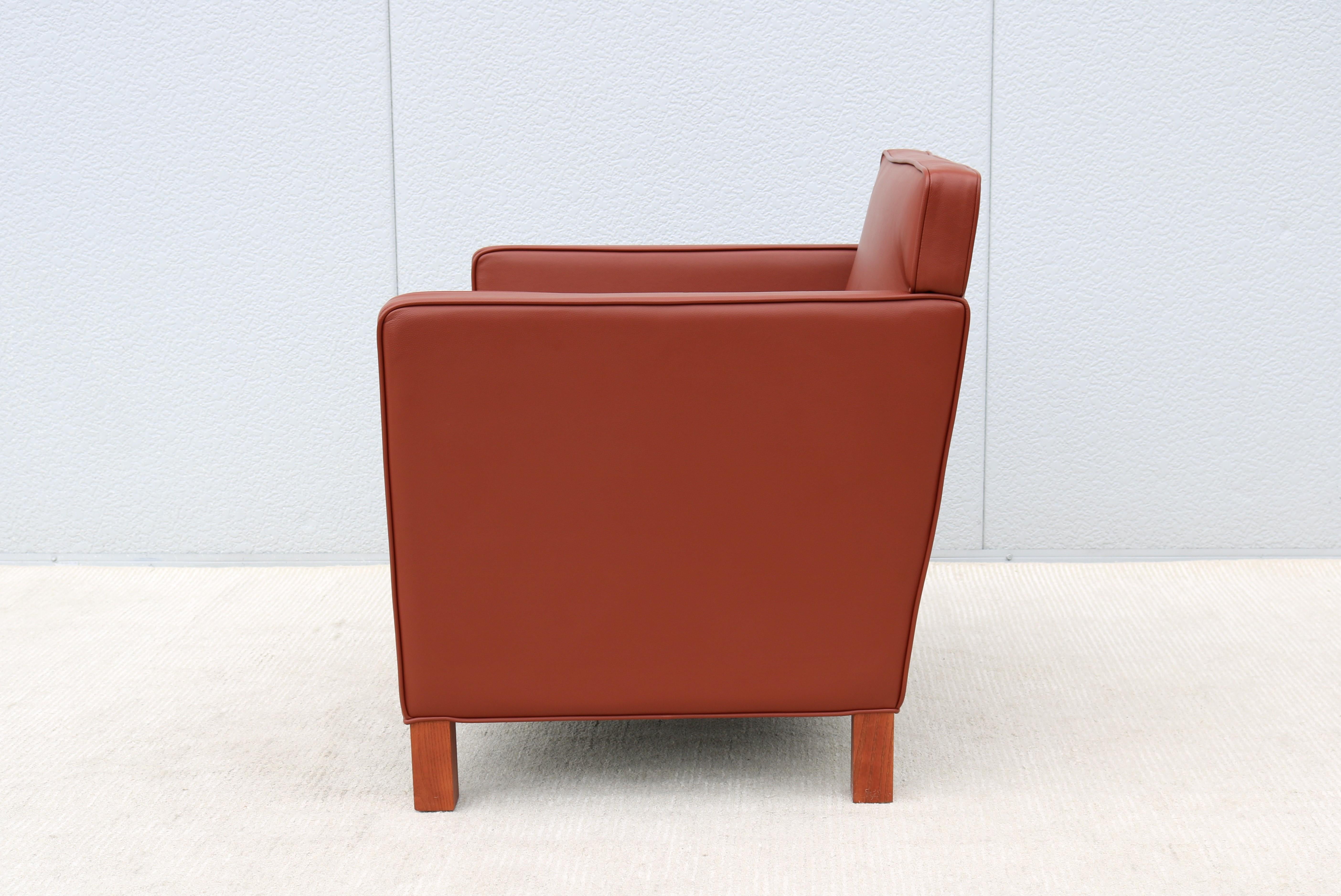 Mid-Century Modern Ludwig Mies van der Rohe for Knoll Krefeld Brown Lounge Chair For Sale 7
