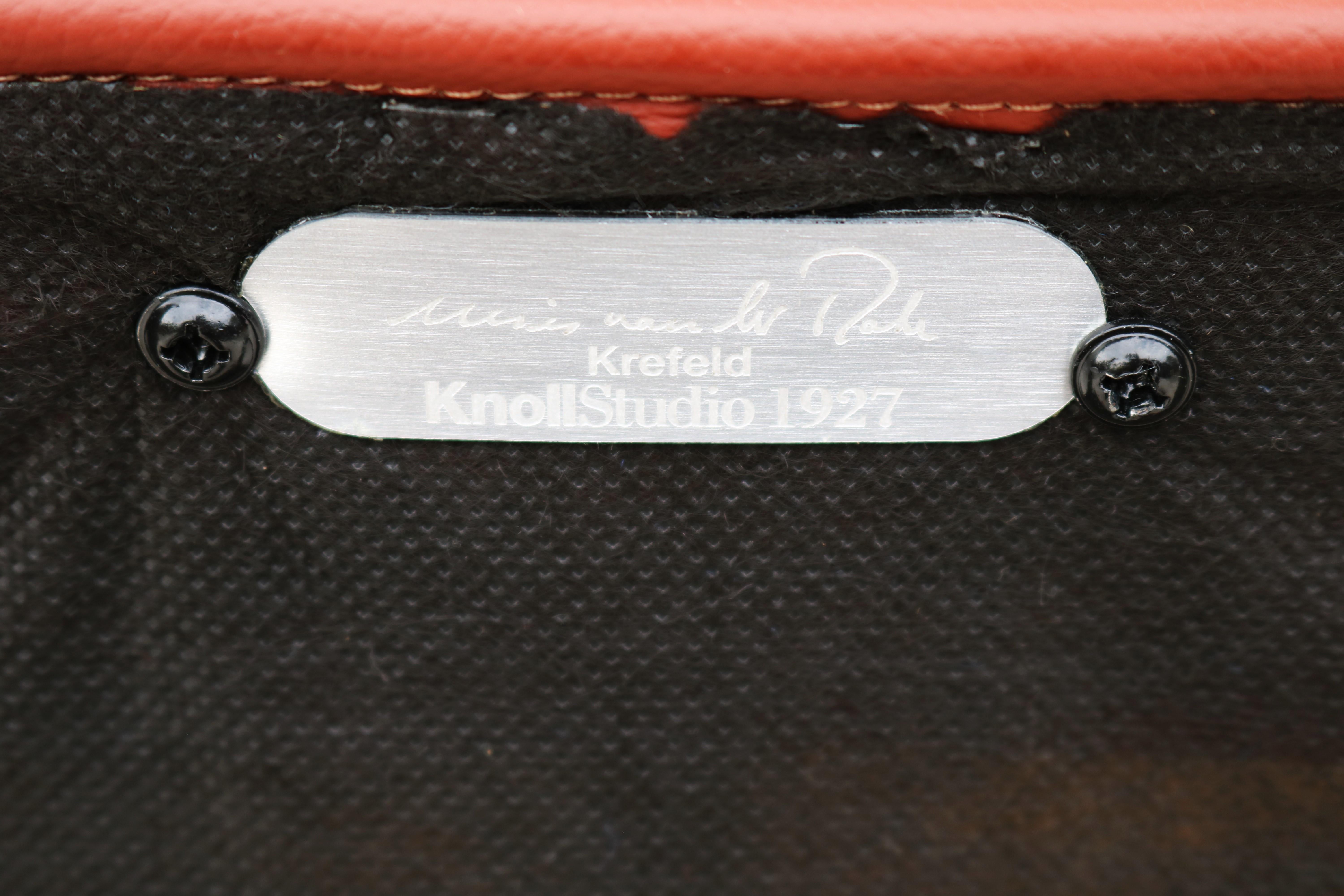 Chaise longue Brown de Ludwig Mies van der Rohe pour Knoll, moderne du milieu du siècle dernier en vente 11