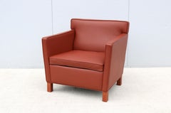 Mid-Century Modern Ludwig Mies van der Rohe for Knoll Krefeld Brown Lounge Chair