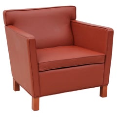 Mid-Century Modern Ludwig Mies van der Rohe for Knoll Krefeld Brown Lounge Chair