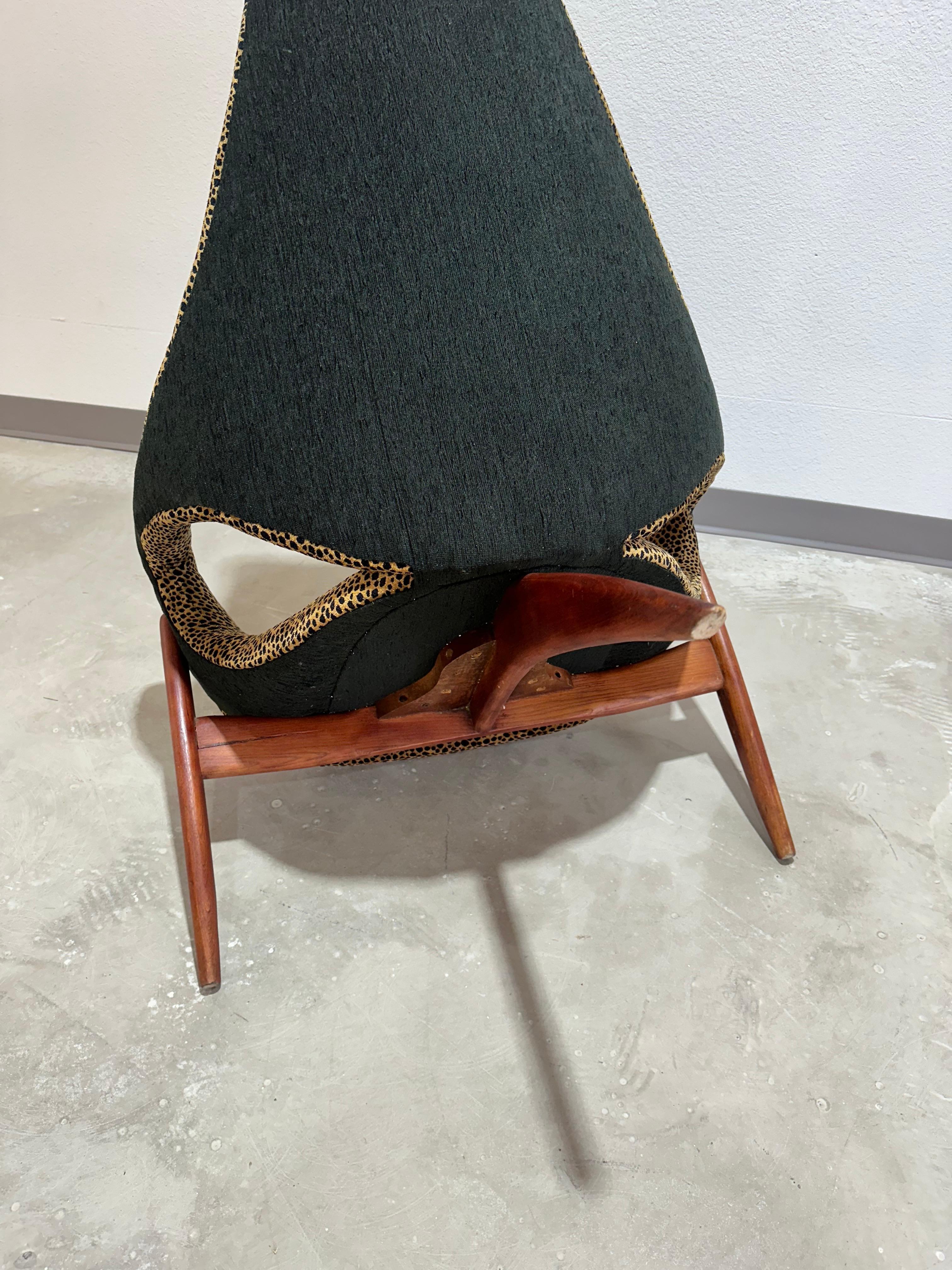 Mid Century Modern Luigi Tiengo for Cimon Canada Tri Leg Lounge Chair 4