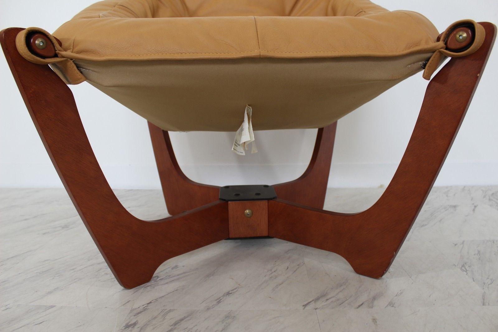 Mid-Century Modern Luna Sling Chairs by Hjellegjerde Group of Norway, 1960s 1