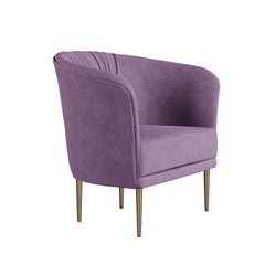 Sillón moderno de mediados de siglo Lupino Patas de metal Made in Portugal by Ottiu