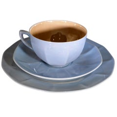 Mid-Century Modern Lusterware Blue Teaset