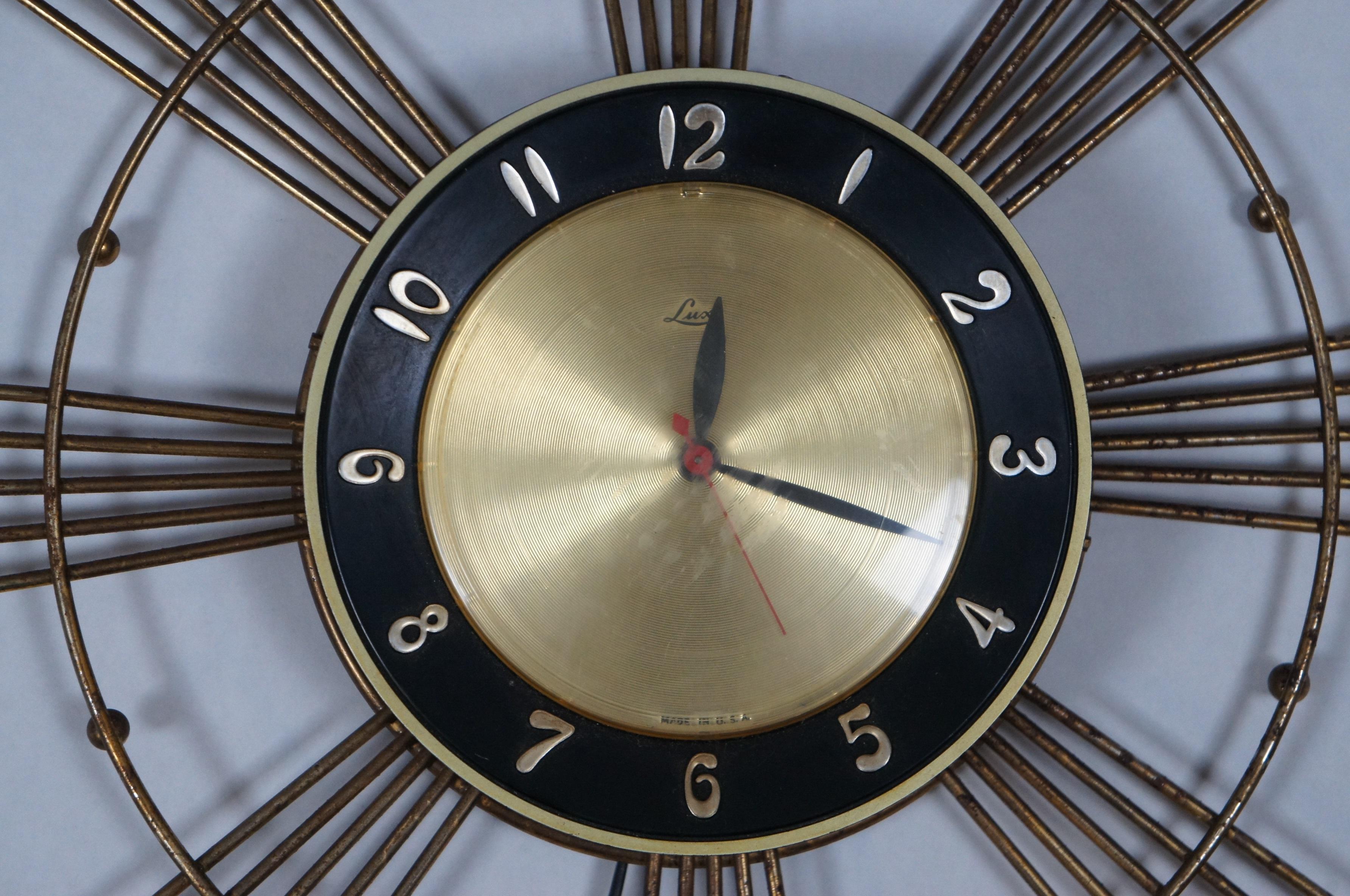starburst sunburst clock