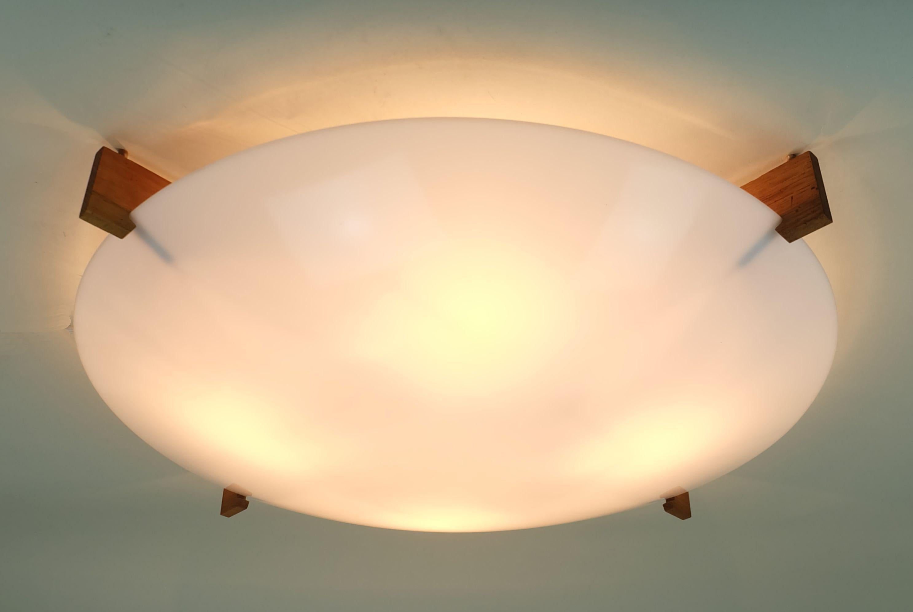 mid century modern luxus vittsjö ceiling light, 1960s, Uno & Östen Kristiansson in vendita 4