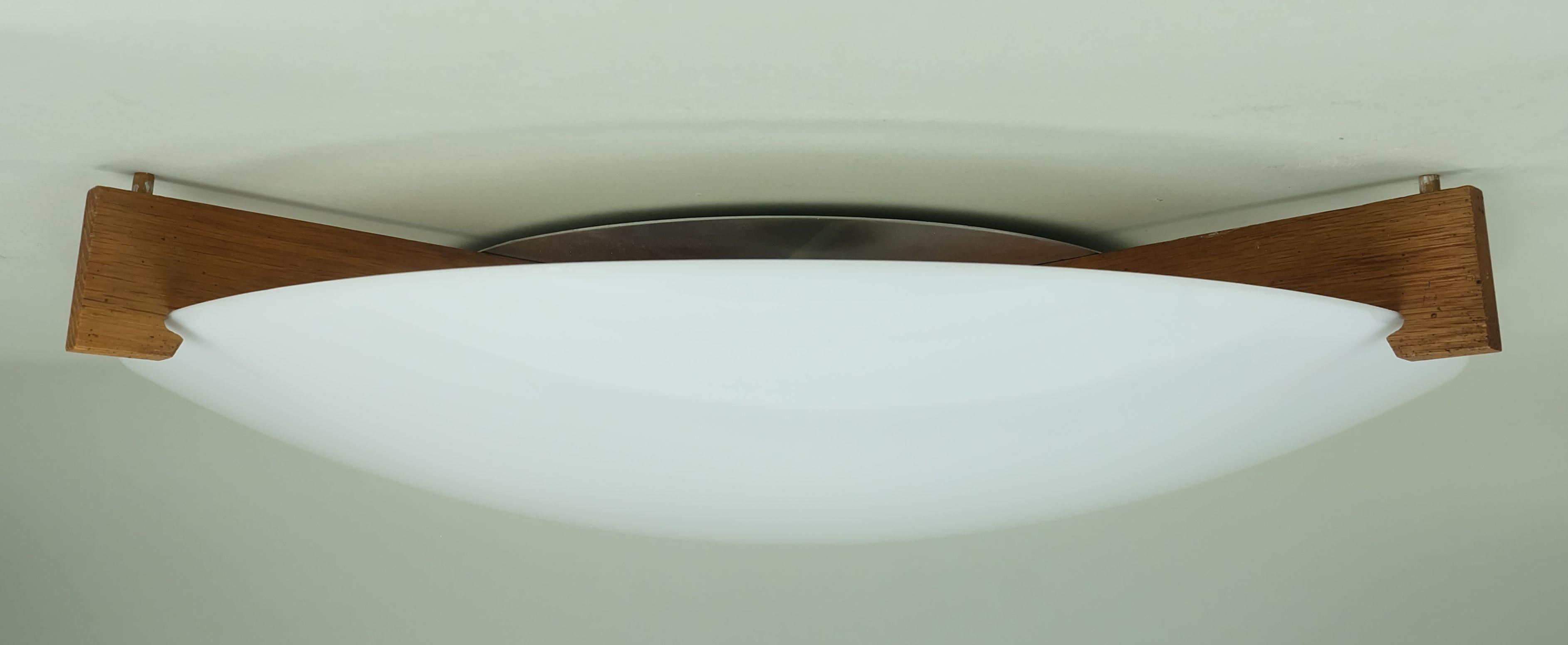 mid century modern luxus vittsjö ceiling light, 1960s, Uno & Östen Kristiansson In condizioni buone in vendita a Mannheim, DE