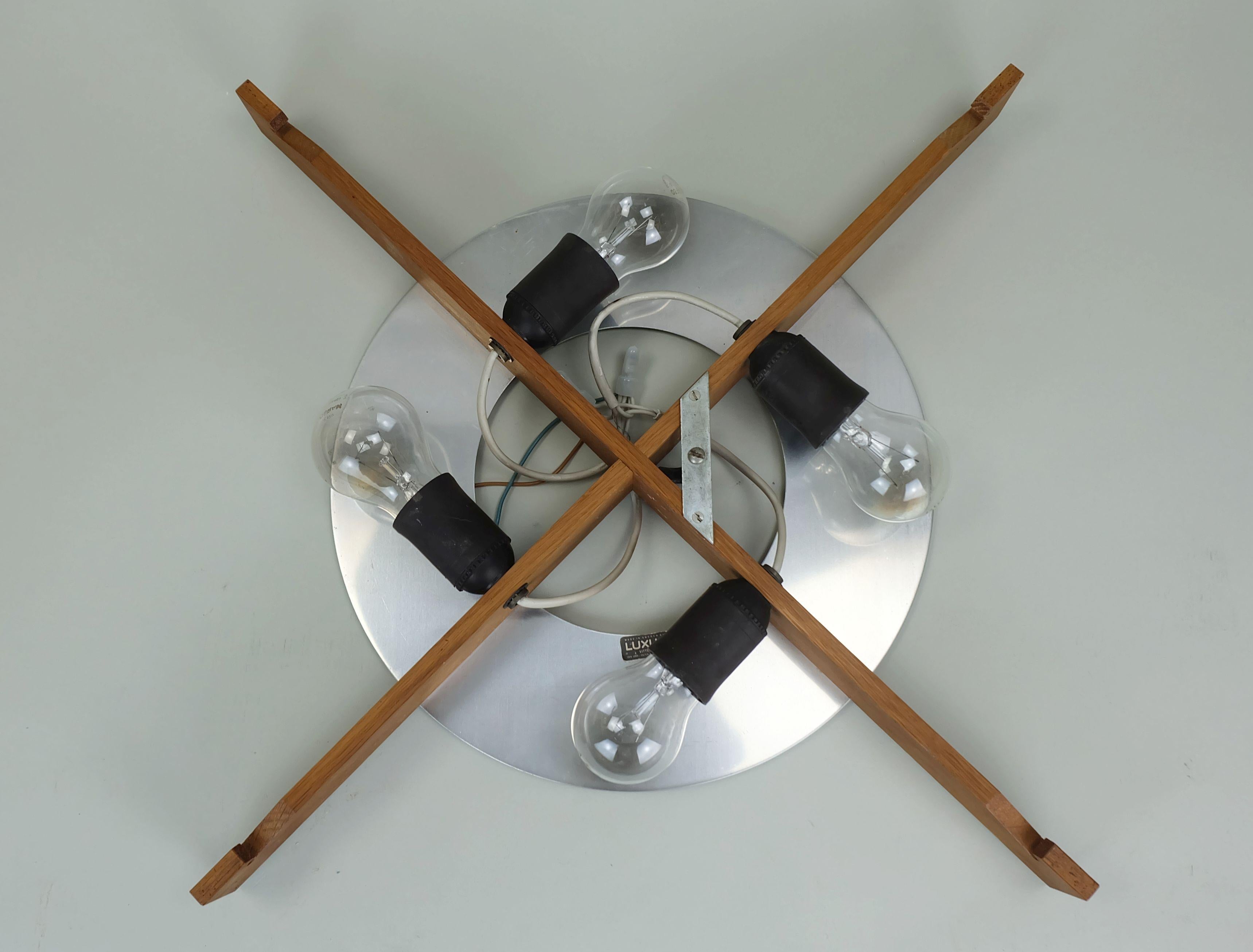 mid century modern luxus vittsjö ceiling light, 1960s, Uno & Östen Kristiansson in vendita 2