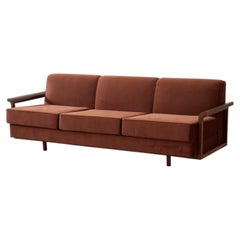 Sofá moderno de mediados de siglo M3 de Branco & Preto, años 50